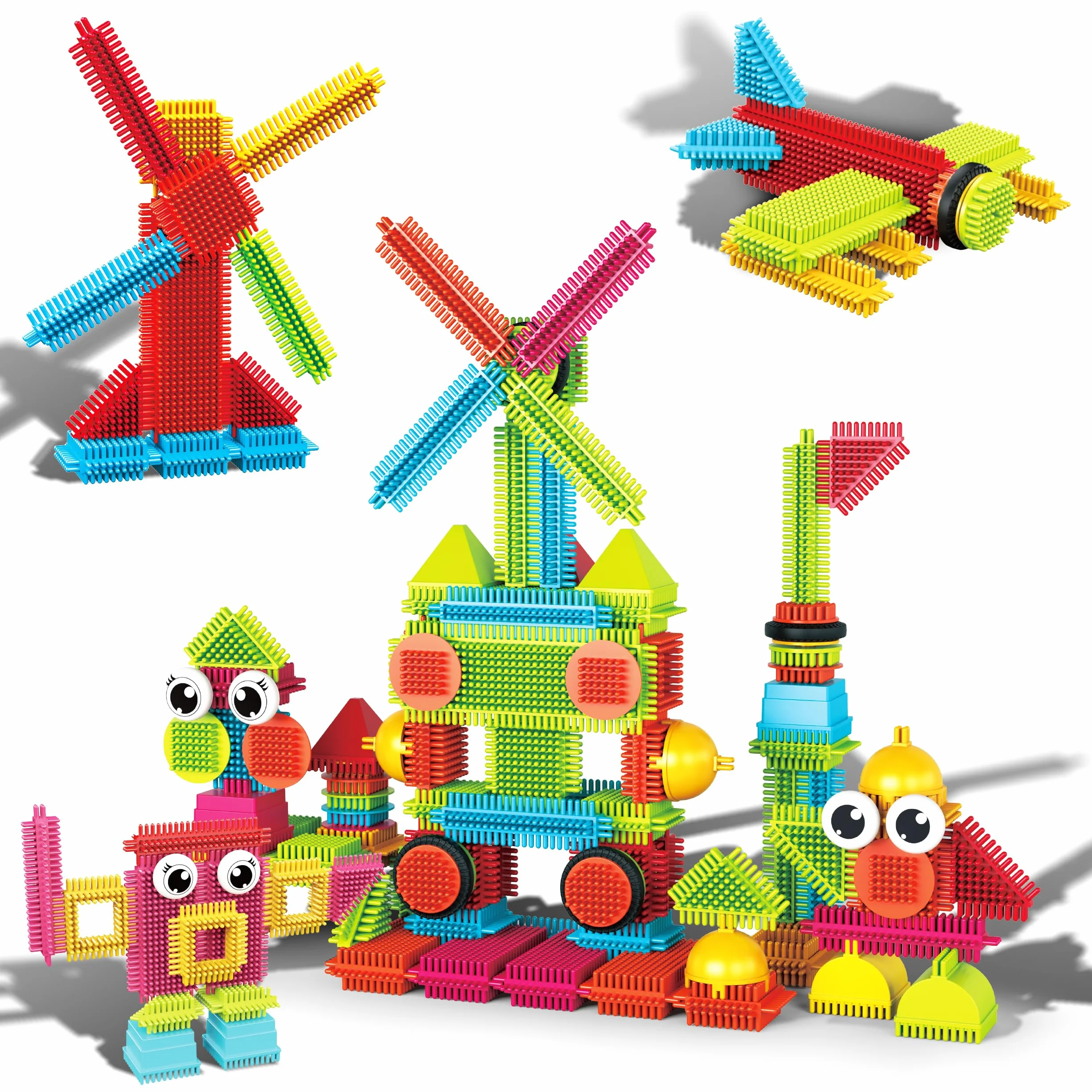 Picasso Toys 112 szt. klocki jeż STEM zestaw płytek budowlanych zabawka edukacyjna PTB112