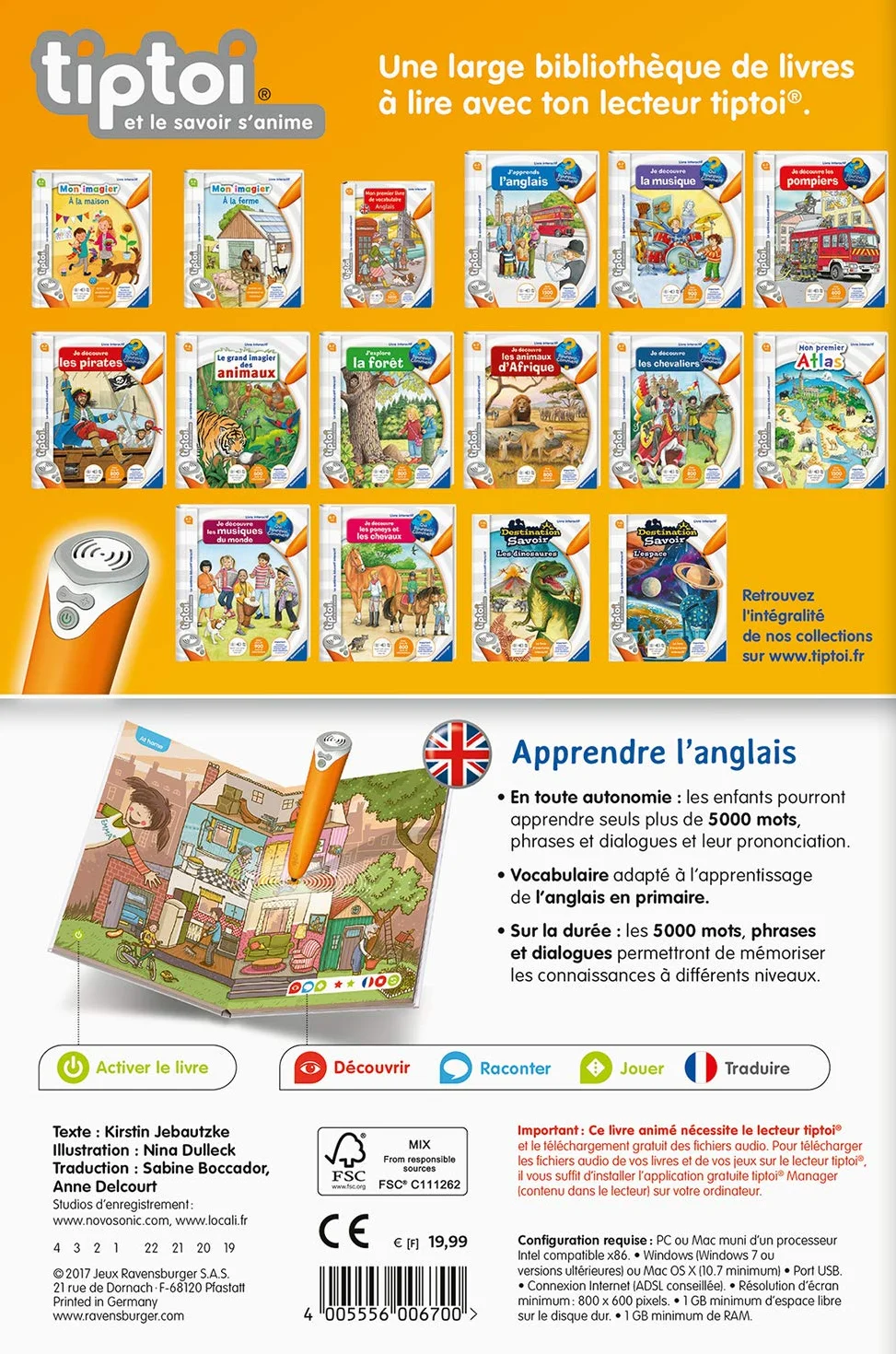 Ravensburger Tiptoi – książka (wersja francuska)