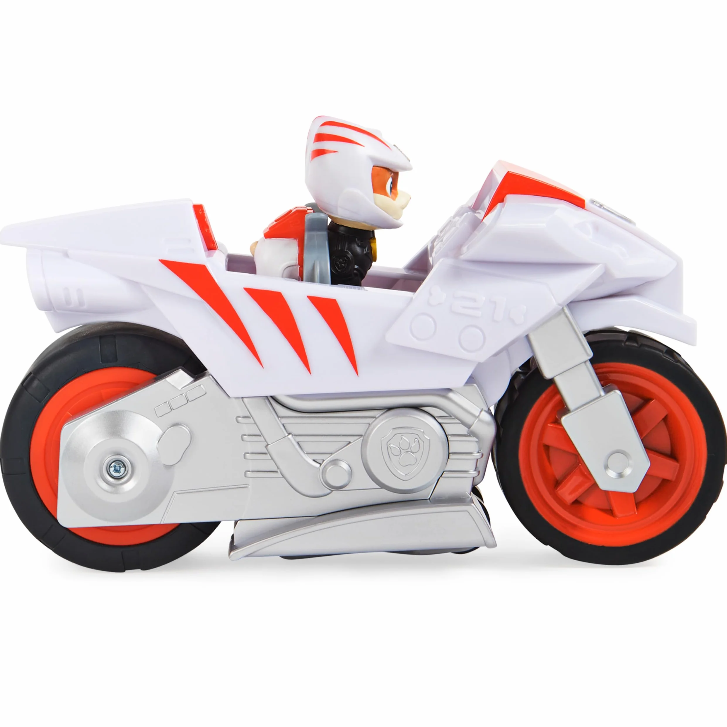 Paw Patrol, Motocykl dla dzieci Wildcat's Deluxe Pull Back Pojazd Motocyklowy z Wheelie Feature and Figure