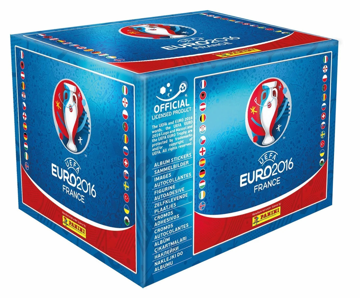 Panini Opakowanie 50 naklejek, Puchar Europy 2016