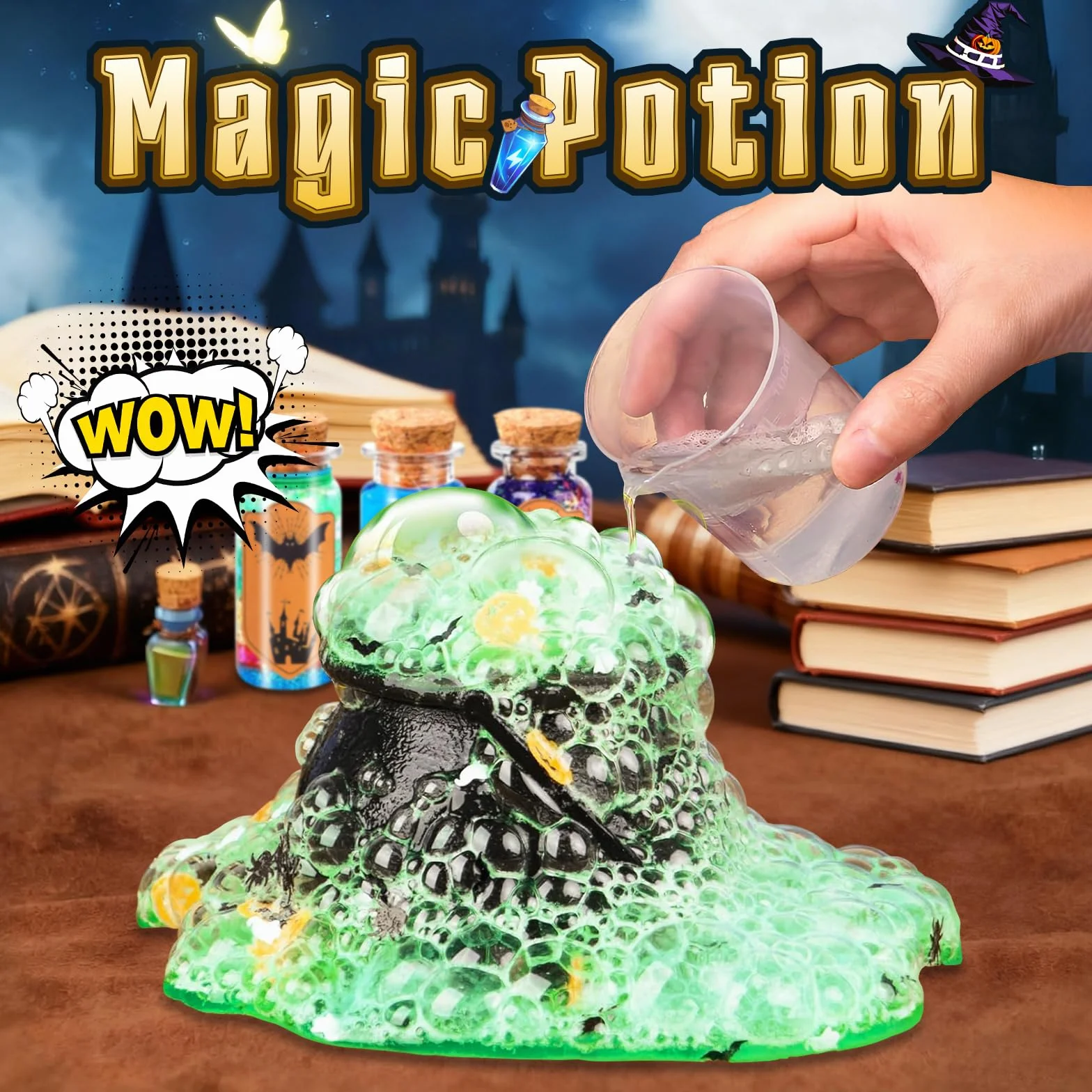 Magiczna mikstura Zestaw Dziecko, miesza 20 butelek magicznej mikstury z magicznym garnkiem, zabawki rzemieślnicze kreatywne prezent dla chłopców i dziewcząt, DIY Zestawy do rękodzieła