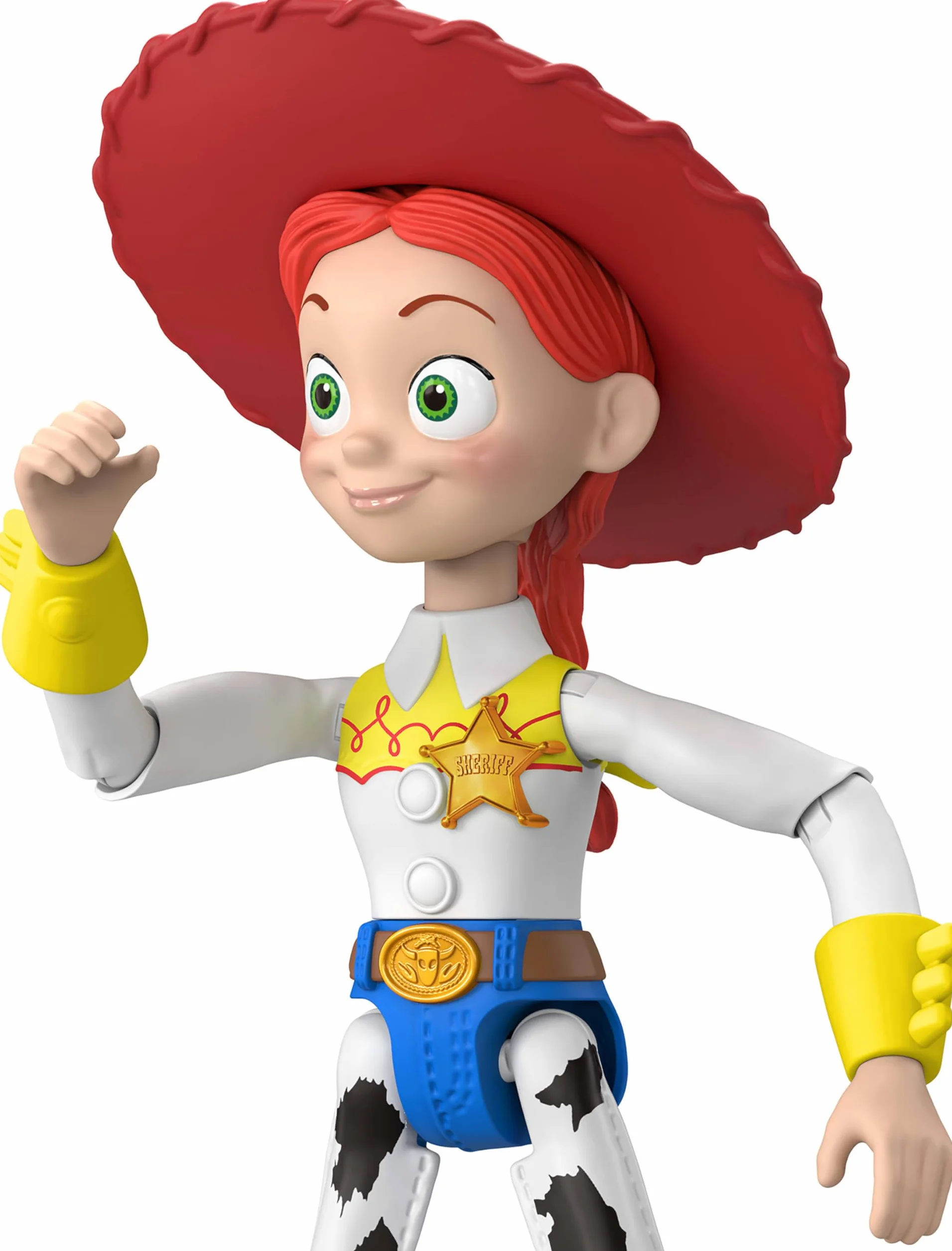 Mattel Disney Pixar Toy Story 5 PlayScale Jessie Figurka 22 cm kowbojka 12 punktów ruchu zdejmowany kapelusz zabawka dla dzieci 3+ JKV16