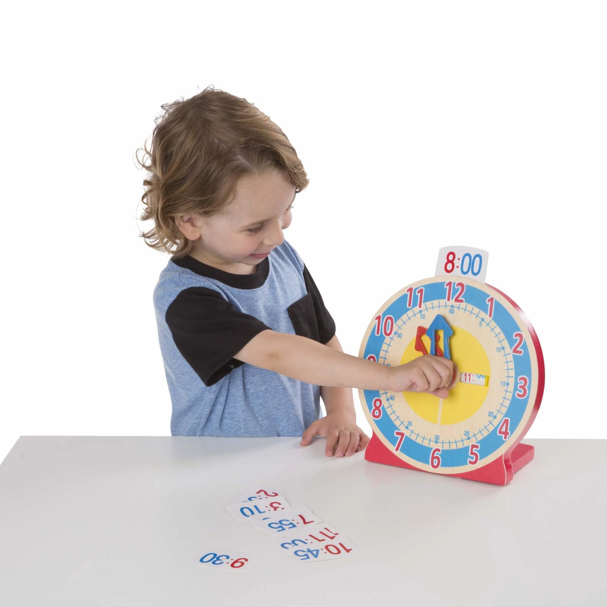 Melissa & Doug – zegar do ustawiania i podawania godziny | zabawka rozwojowa | motoryka | 3+ | prezent dla chłopca lub dziewczynki