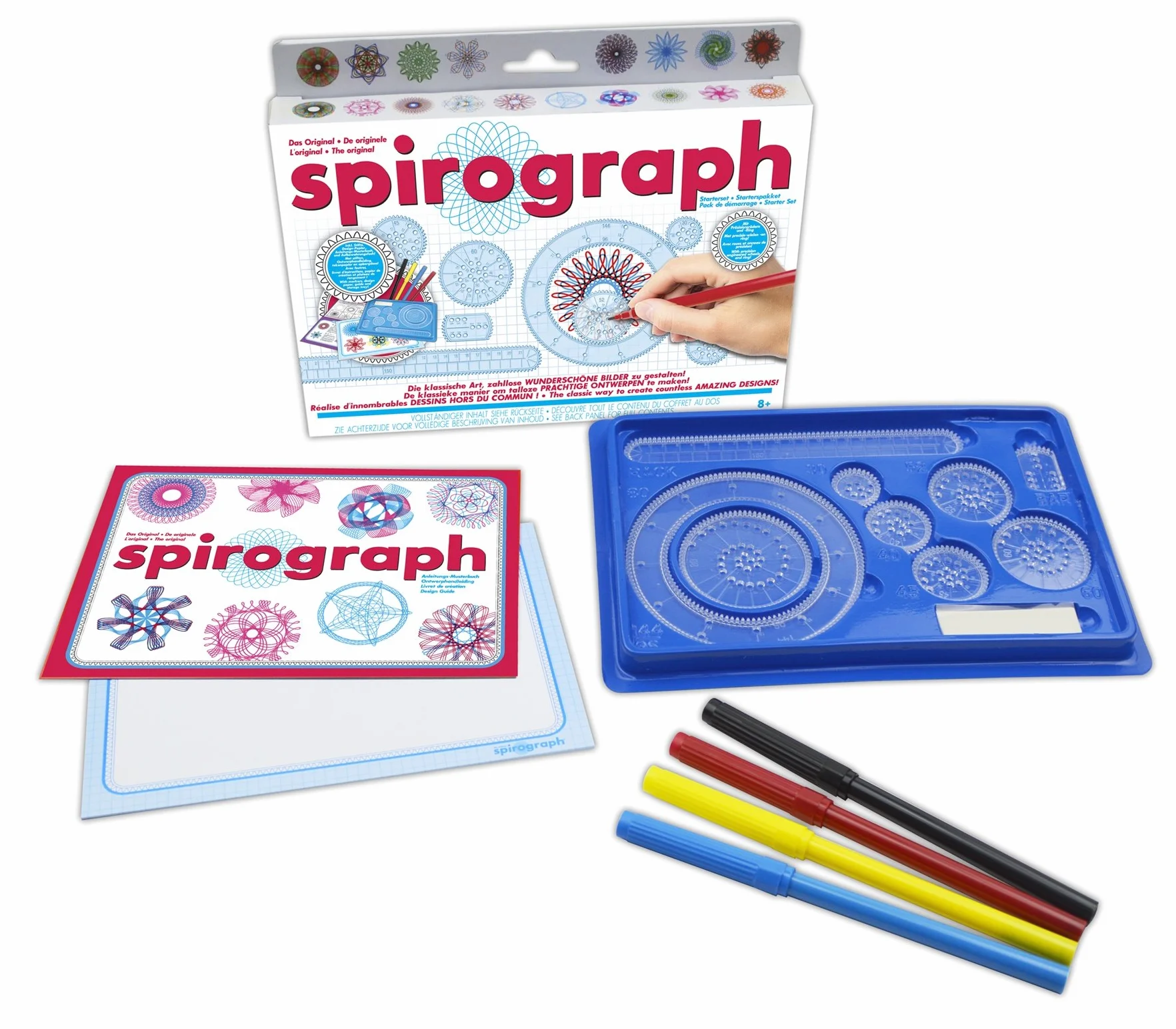 SPIROGRAPH 34342 - zestaw startowy, zestaw rzemieślniczy, biały