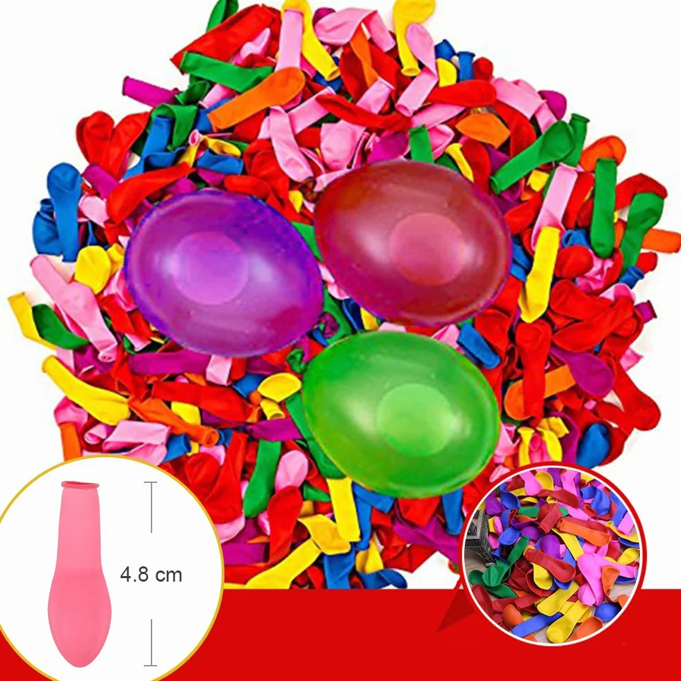 Bomby wodne, kolorowe, mieszane balony wodne (1000)
