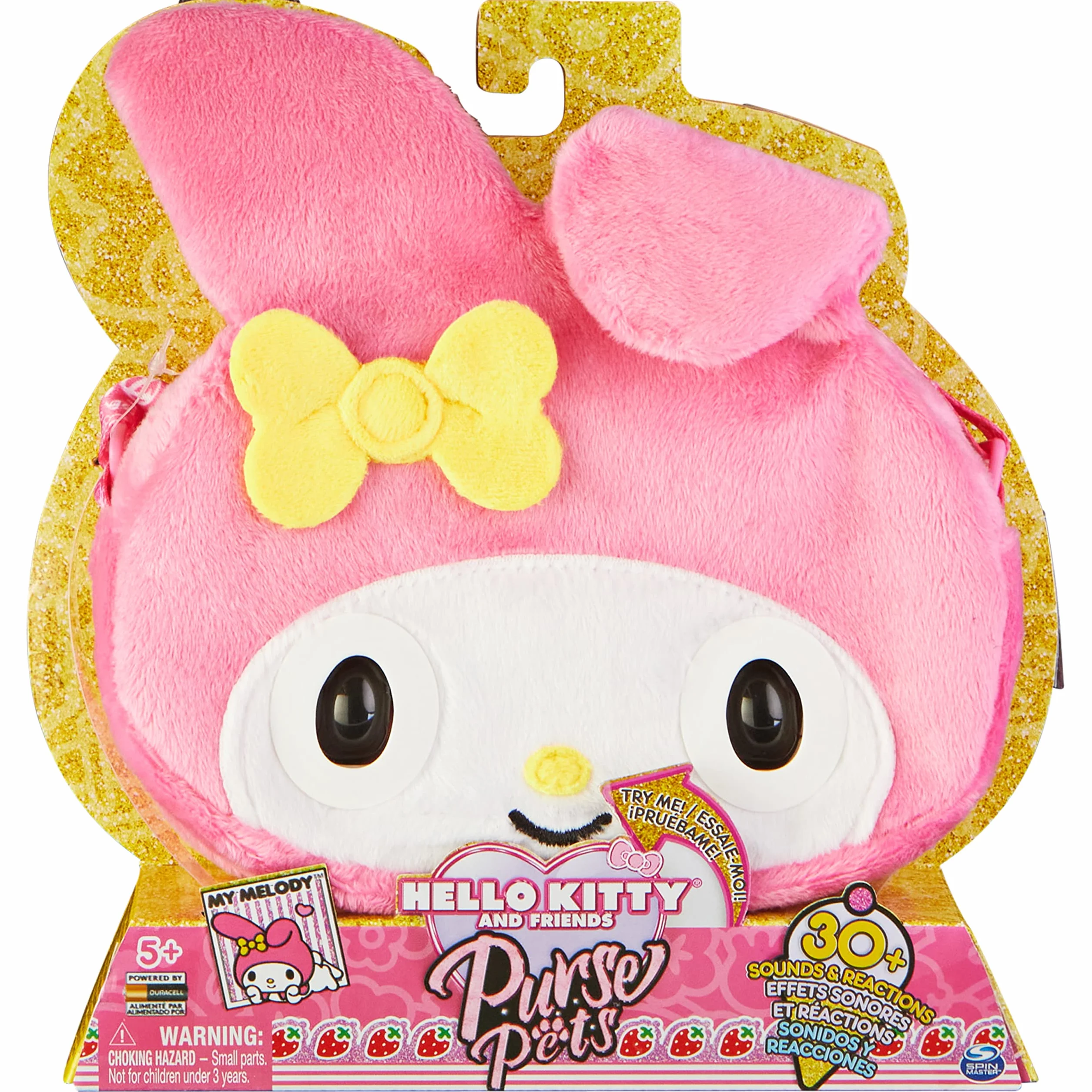 Purse Pets My Melody – interaktywna torba na ramię z 30 dźwiękami, reakcjami, mruganiem oczami i muzyką, od 5 lat