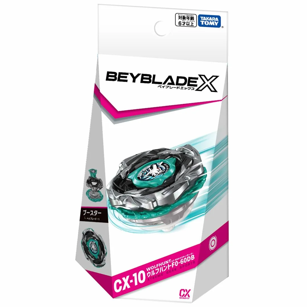 Takara Tomy Beyblade X CX-10 Booster Wolf Hunt F0-60DB