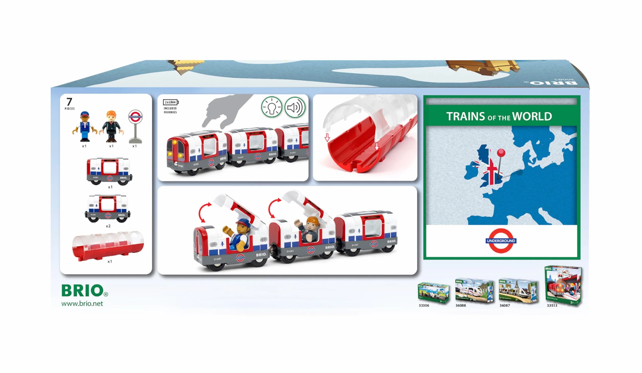 BRIO World - Londoner U-Bahn mit Licht und Sound