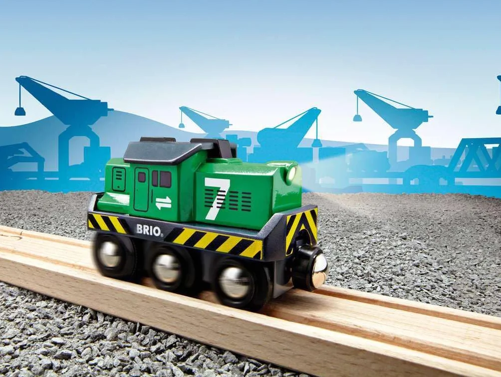 Brio 63321400 Lokomotywa Towarowa (63321400) Bezpieczna Zabawka Dla Dzieci Powyżej 3 Lat,Wielokolorowa