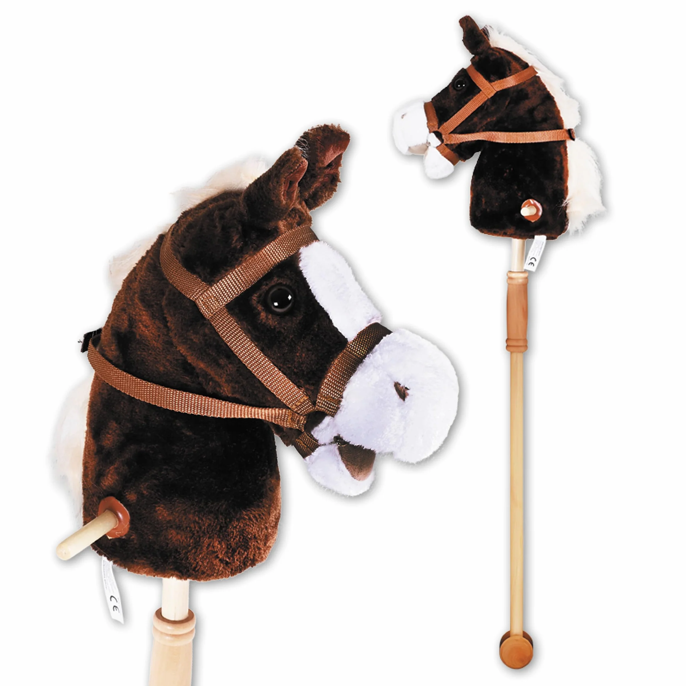 Knorrtoys 40100 Zabawka Koń Na Patyku, Wielokolorowy, 94cm