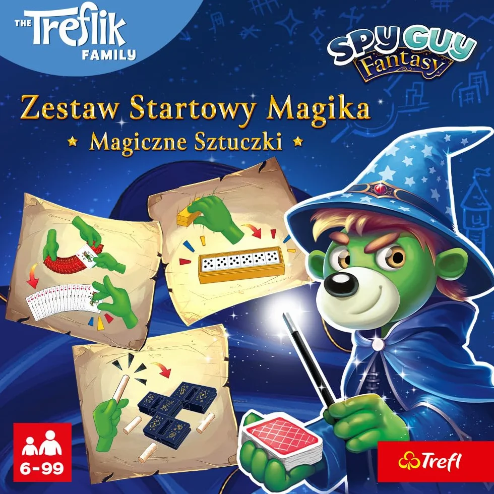 Trefl, Magiczne Sztuczki Spy Guy - Zestaw Startowy Magika - Zestaw Iluzjonisty, Rekwizyty do Sztuczek, dla Dzieci od 6 lat