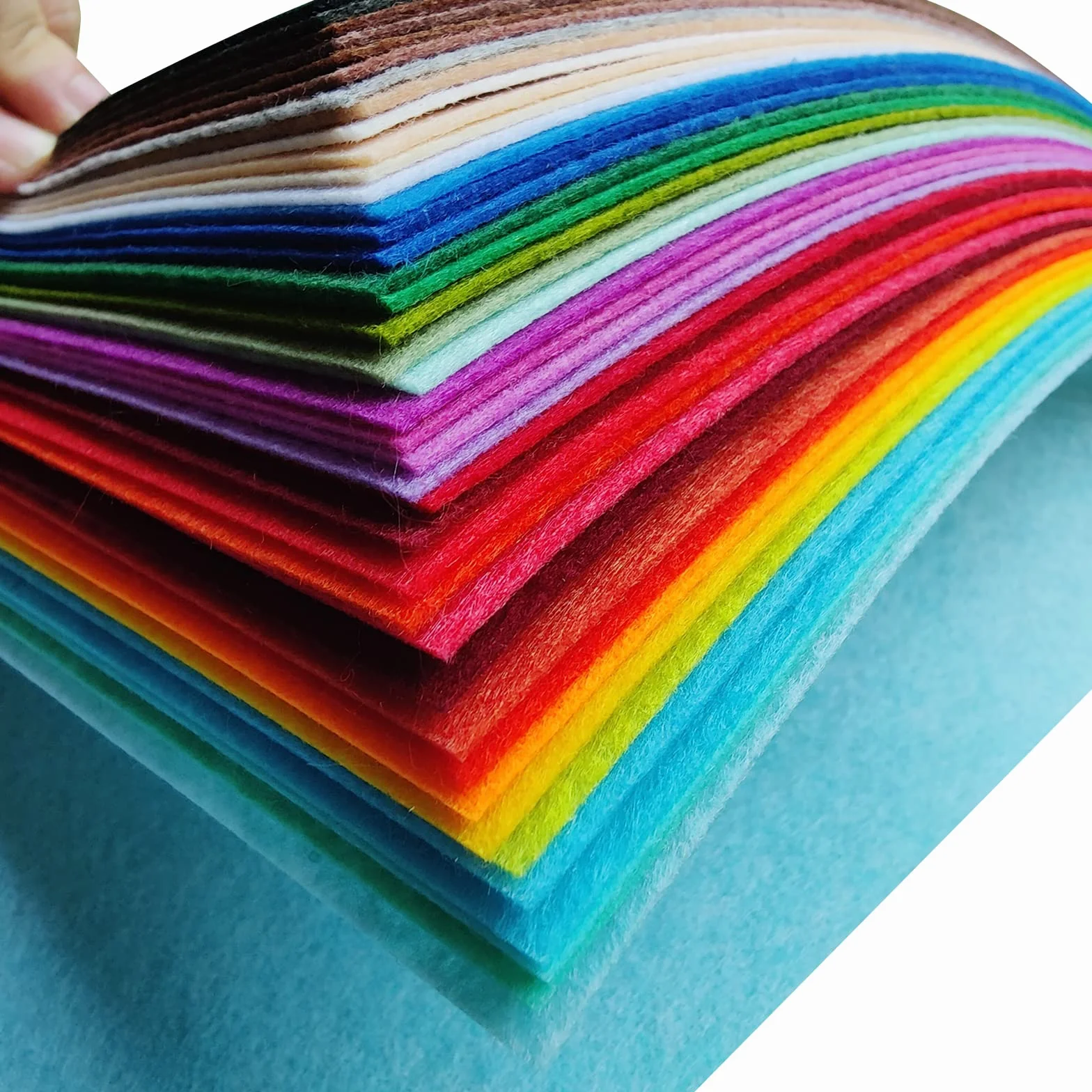 Filc Jtnohx, sztywna tkanina filcowa, filc rzemieślniczy 20 x 30 cm do haftu, 40 sztuk kolorowego filcu do samodzielnego szycia