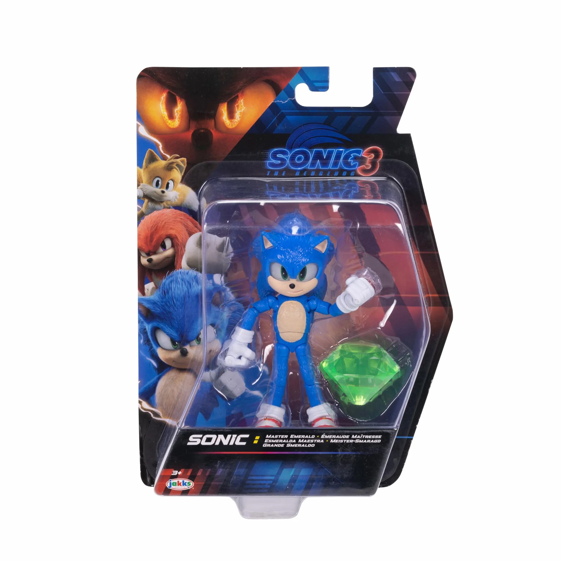 Film Sonic 3 - Figurki 5 cali: Sonic with Emerald Wave 3