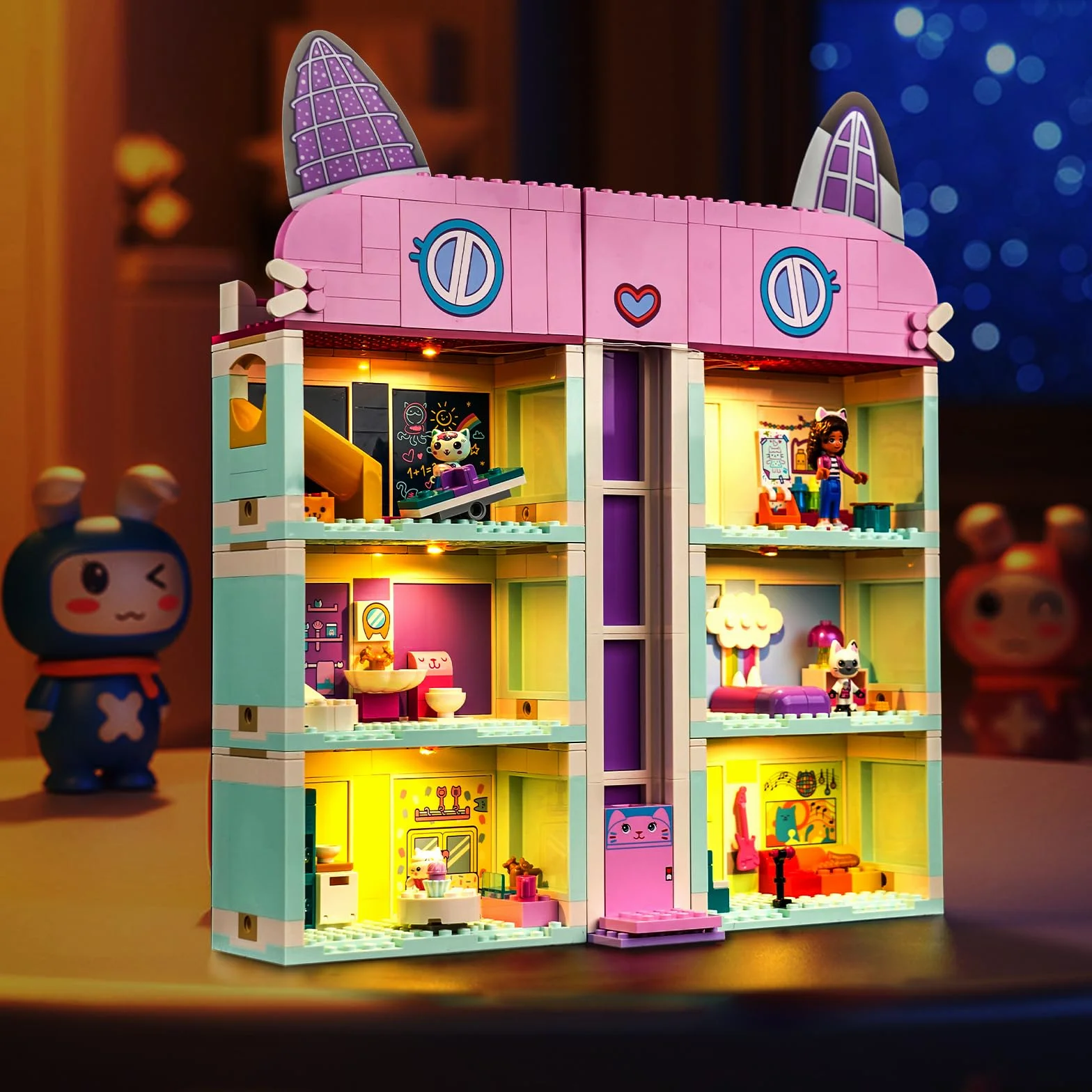 BrickBling Zestaw świateł LED do Lego 10788 Gabby's Dollhouse, zestaw zabawek (nie Lego), zestaw oświetlenia dekoracyjnego do Lego Gabby's Dollhouse kreatywne zabawki