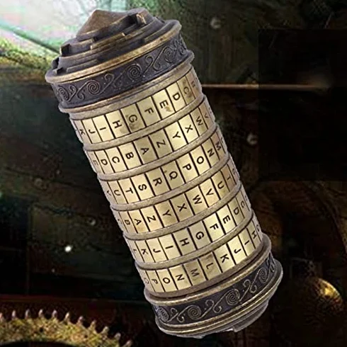 Cryptex, Secret Box Kod z Ukrytymi Przedziałami Kod Mini Kryptex Puzzle Puzzle Fajne Romantyczne Urodziny za Pudełko na Prezenty