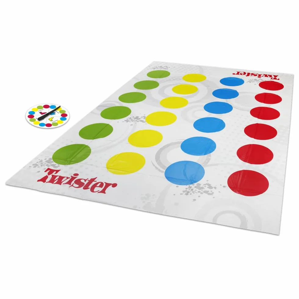 Hasbro Gaming Twister Gra Towarzyska, Wielokolorowy, Od 8 lat