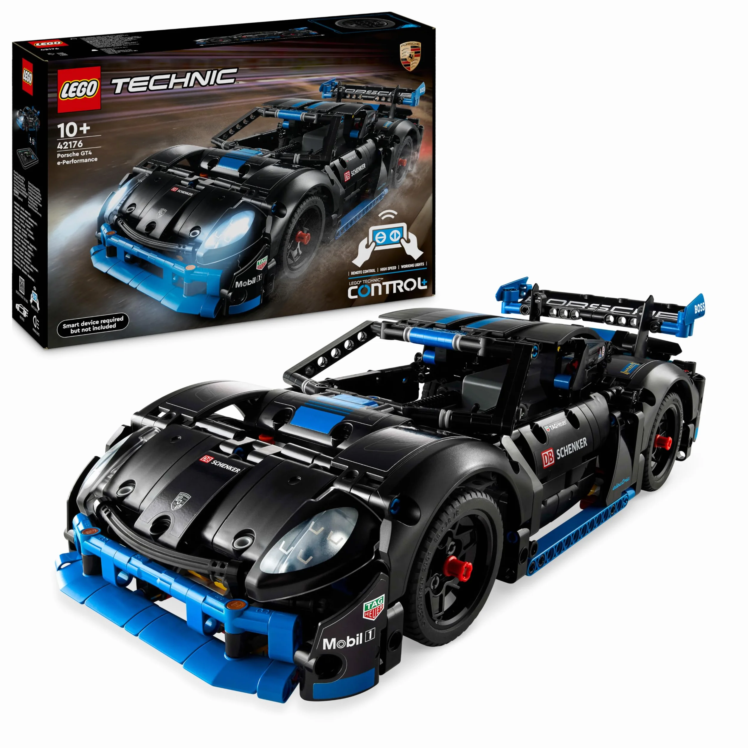 LEGO Technic Samochód wyścigowy Porsche GT4 e-Performance, Model Samochodu dla Dzieci, Wyścigówka do Zbudowania, Fajna Zabawka dla 10-latka, Chłopca i Dziewczynki, Pomysł na Prezent Urodzinowy, 42176