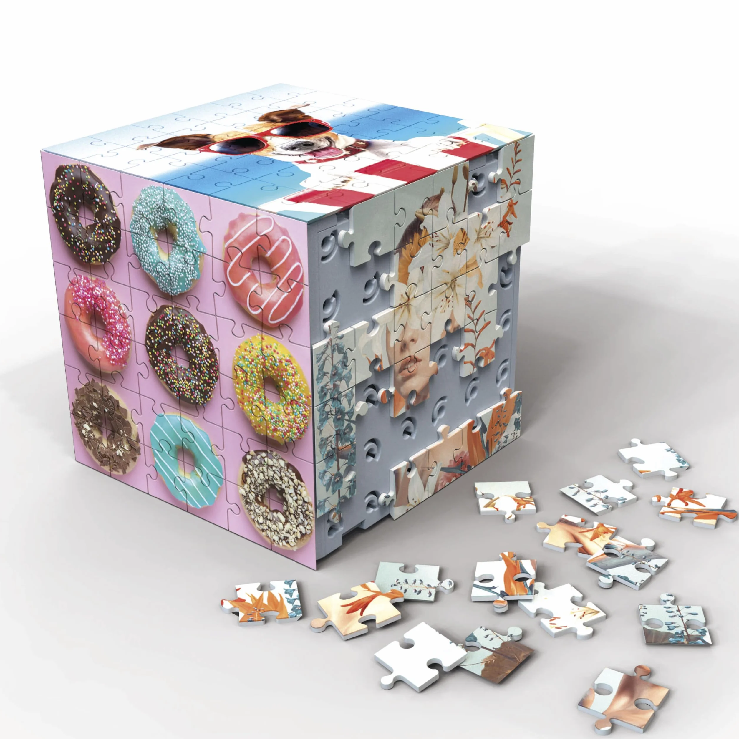 Educa - Puzzle 3D Cube Animals. Od 6 lat (20125)