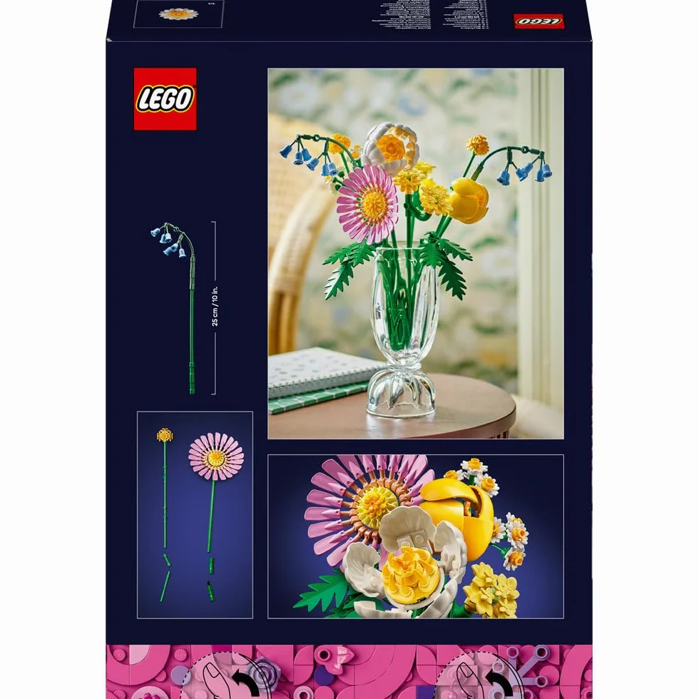 LEGO Mały słoneczny bukiet 10347 zestaw konstrukcyjny dla 9-latka sztuczne kwiaty dekoracja