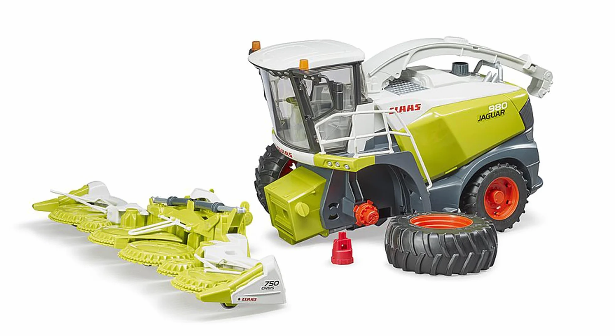 bruder 02134 - Kombajn zbożowy Claas Jaguar 980 - 1:16 Pojazd, Farma, Rolnictwo, Ciągnik, Bulldog, Kombajn, Kukurydza, Praca w polu, Zabawka