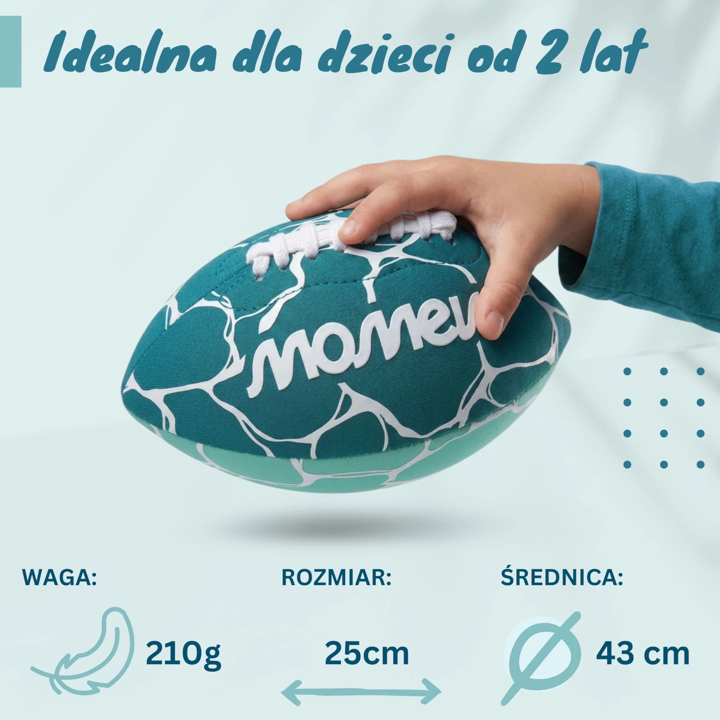 Piłka wodna Momevo BeachBuddy z neoprenu dla dzieci w wieku od 2 lat – miękka piłka dziecięca do użytku na zewnątrz