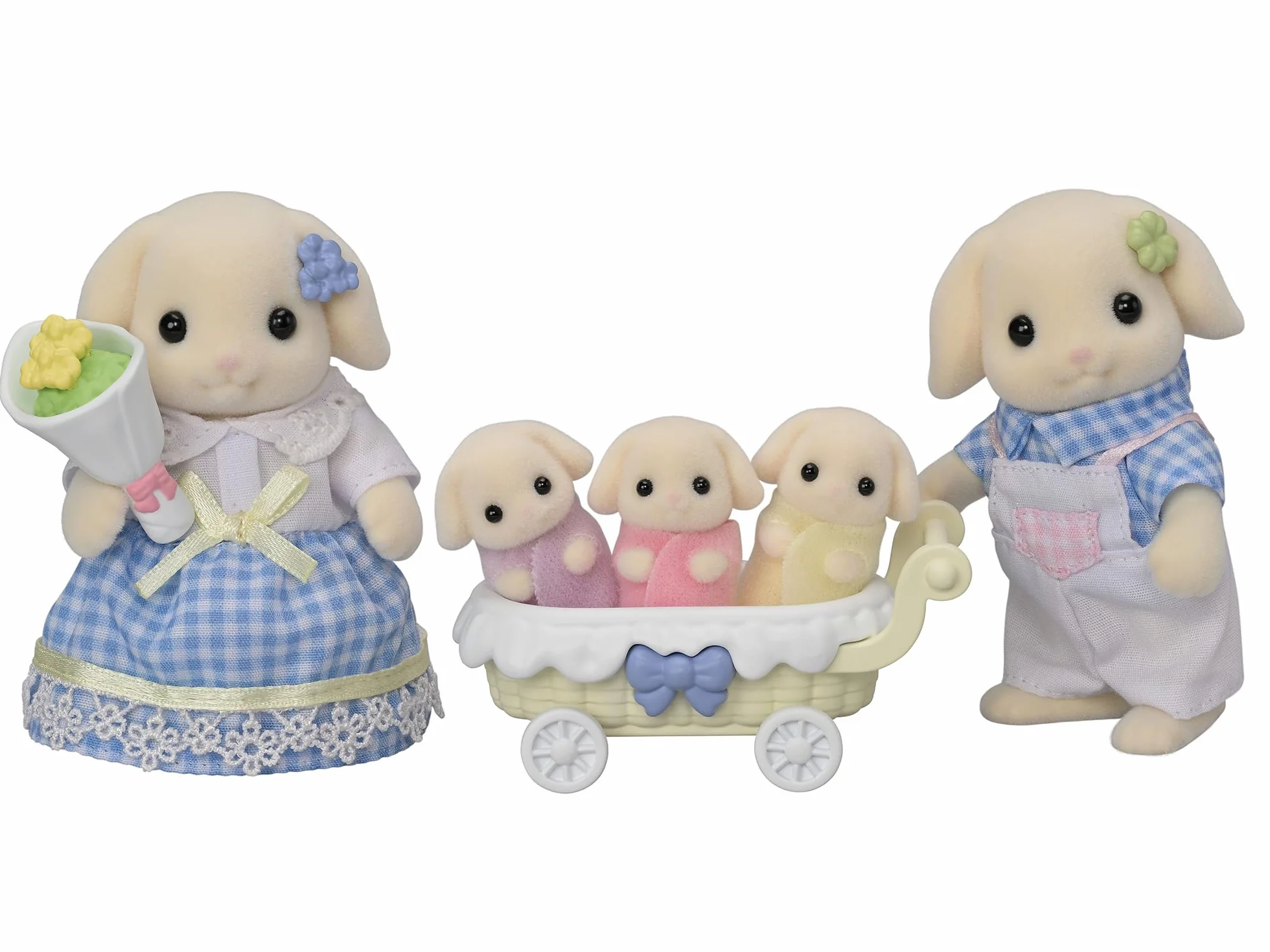 Sylvanian Families - 5735 Flora Rabbit Family - Figurki i akcesoria