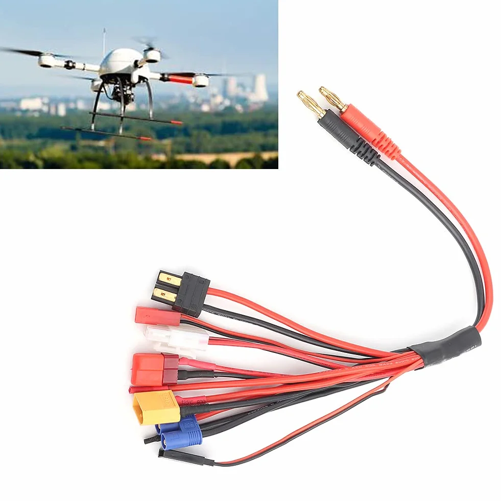 Kabel do Konwersji RC, Wielofunkcyjny Kabel do ładowarki 8 w 1 Bateria Lipo Multi Wtyczka do ładowania Konwertuj linię kablową do ładowarki IMAX B6
