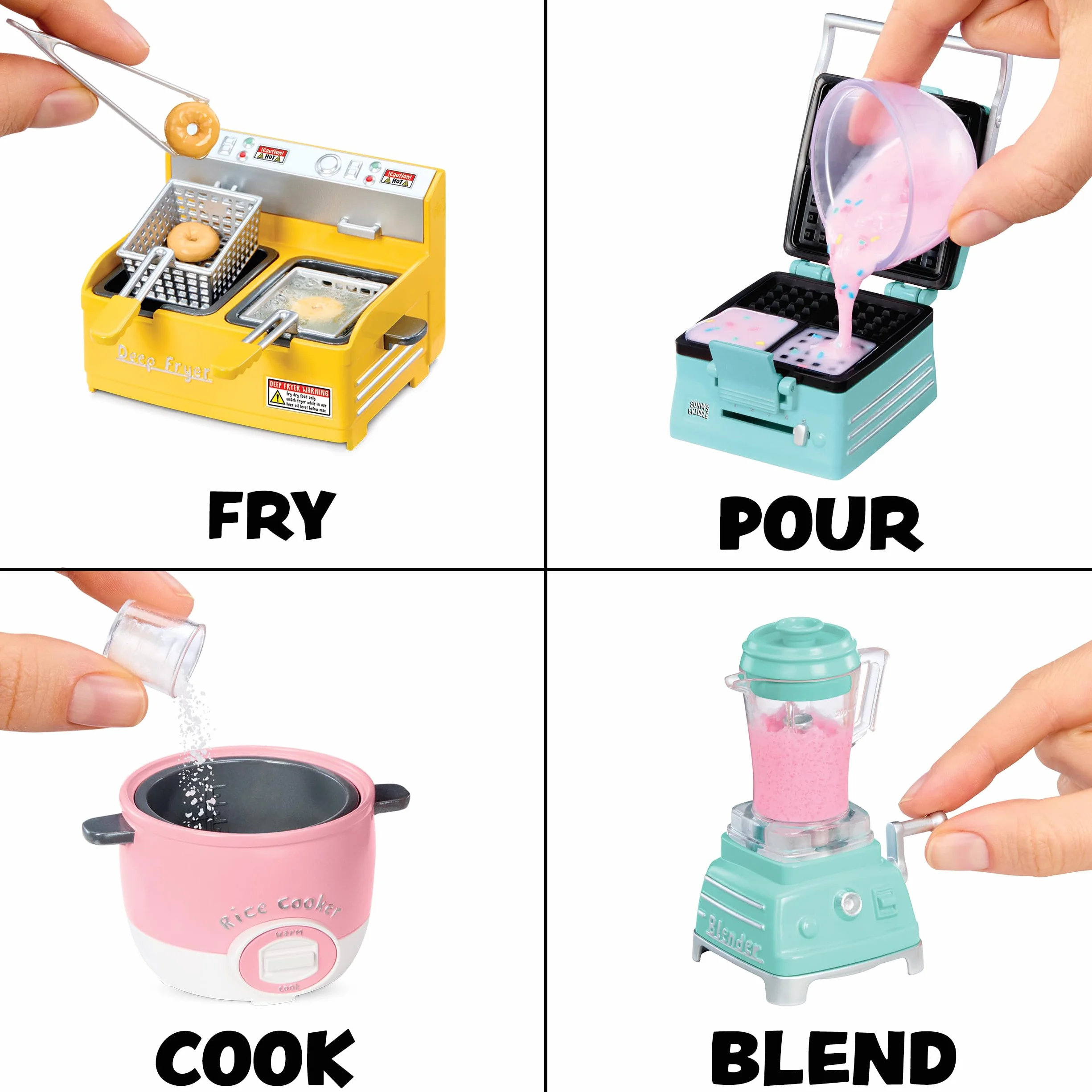 MGA's Miniverse Make It Mini From Scratch Appliances Series 3 - Działające Mini Urządzenia, Zestaw DIY z Żywicy dla Dzieci 8+