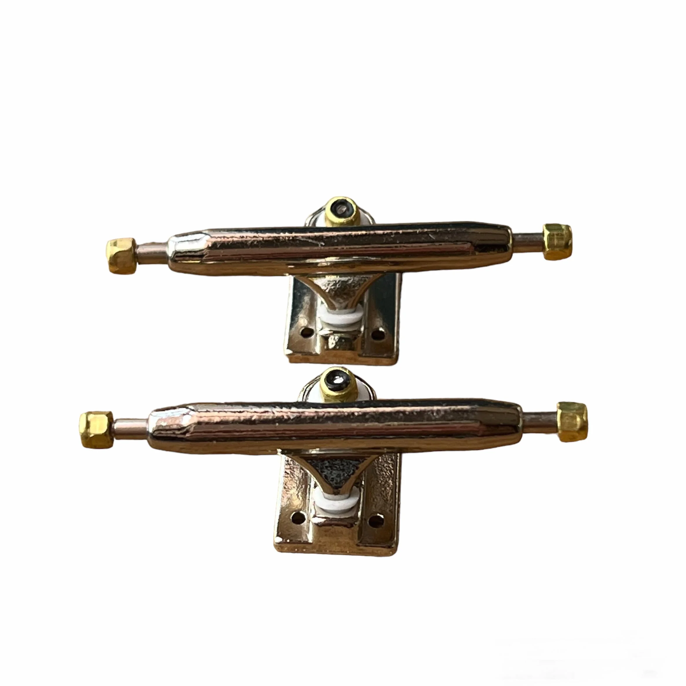 LEEFAI Pro Fingerboard Trucks mini Finger Deskorolka osie 4.0-Regular Kingpin Upgraded v2 płyta bazowa z płytą bazową kolor i rozmiar (36 mm, srebrna)