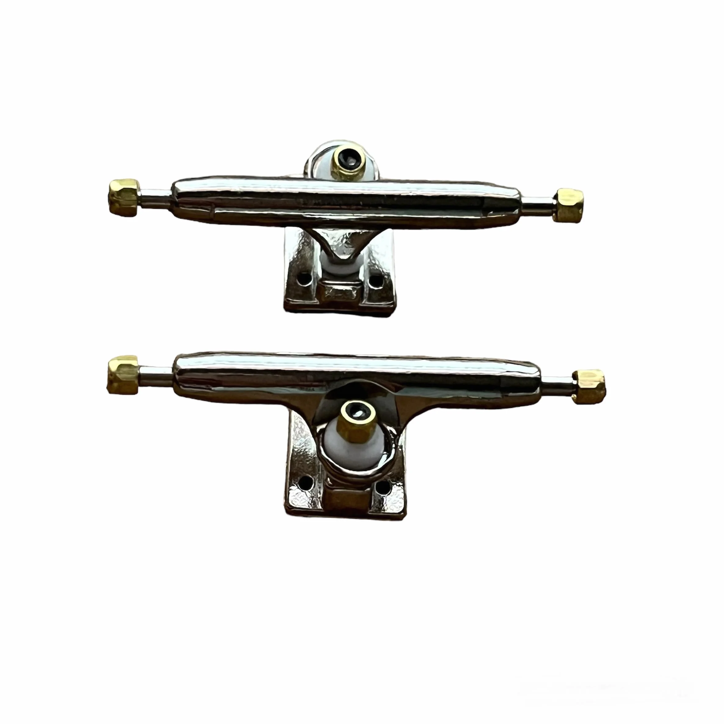 LEEFAI Pro Fingerboard Trucks mini Finger Deskorolka osie 4.0-Regular Kingpin Upgraded v2 płyta bazowa z płytą bazową kolor i rozmiar (36 mm, srebrna)