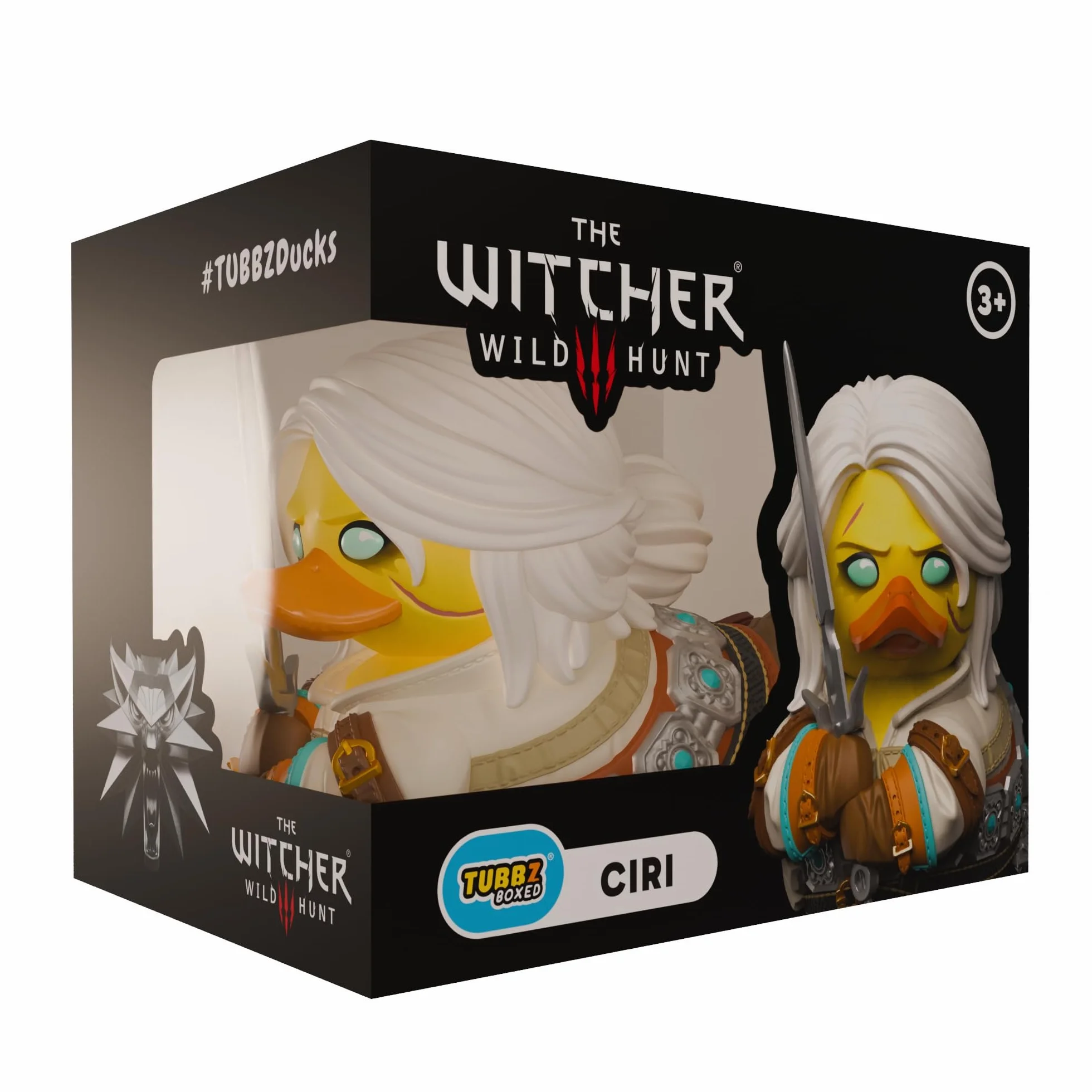 TUBBZ Edycja pudełkowa: Wiedźmin - Ciri Cosplaying gumowa kaczka winylowa figurka - oficjalna kolekcja dla fanów Wiedźmina