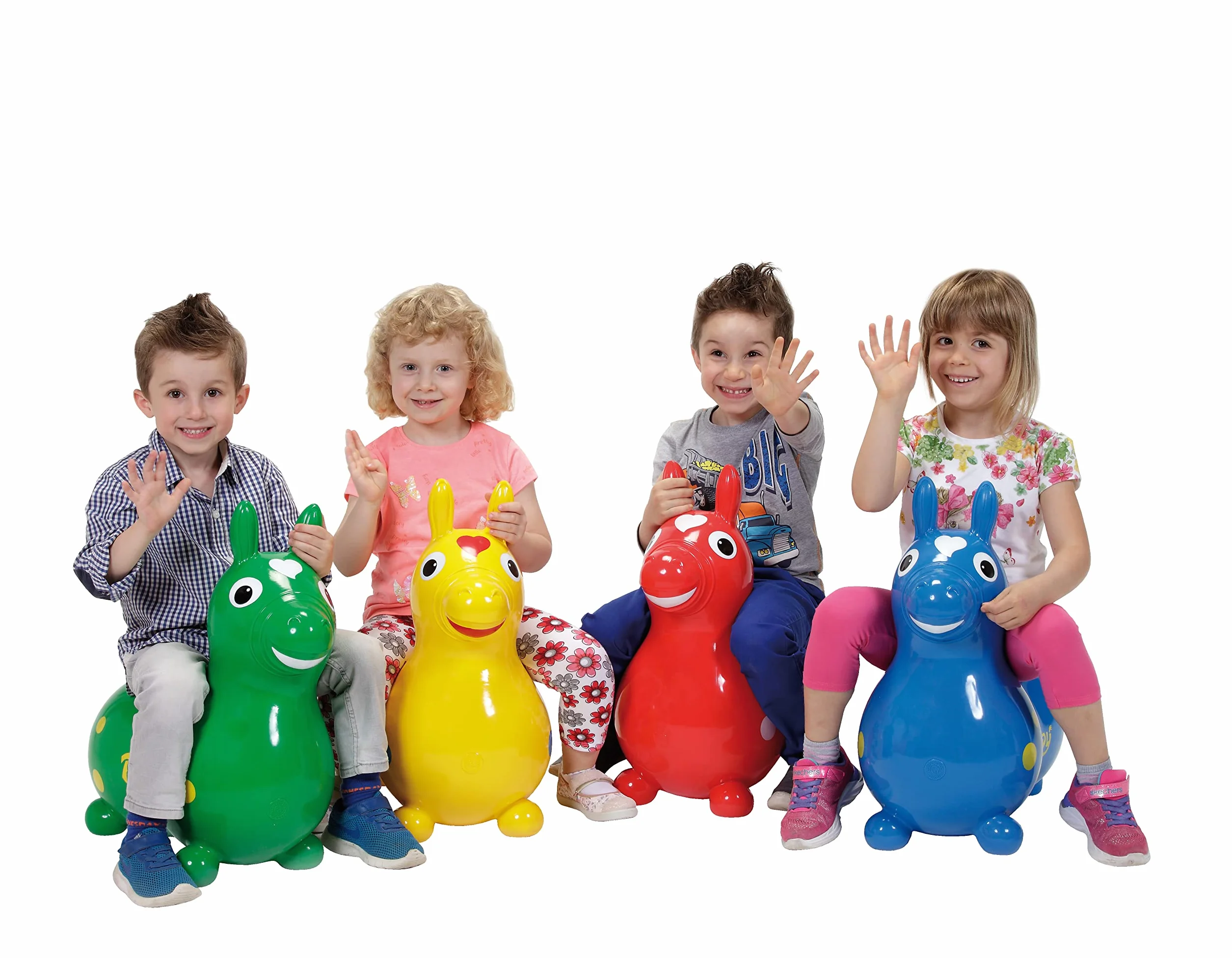 Gymnic 2089091 Koń Do Skakania Rody, Niebieski, 54cm