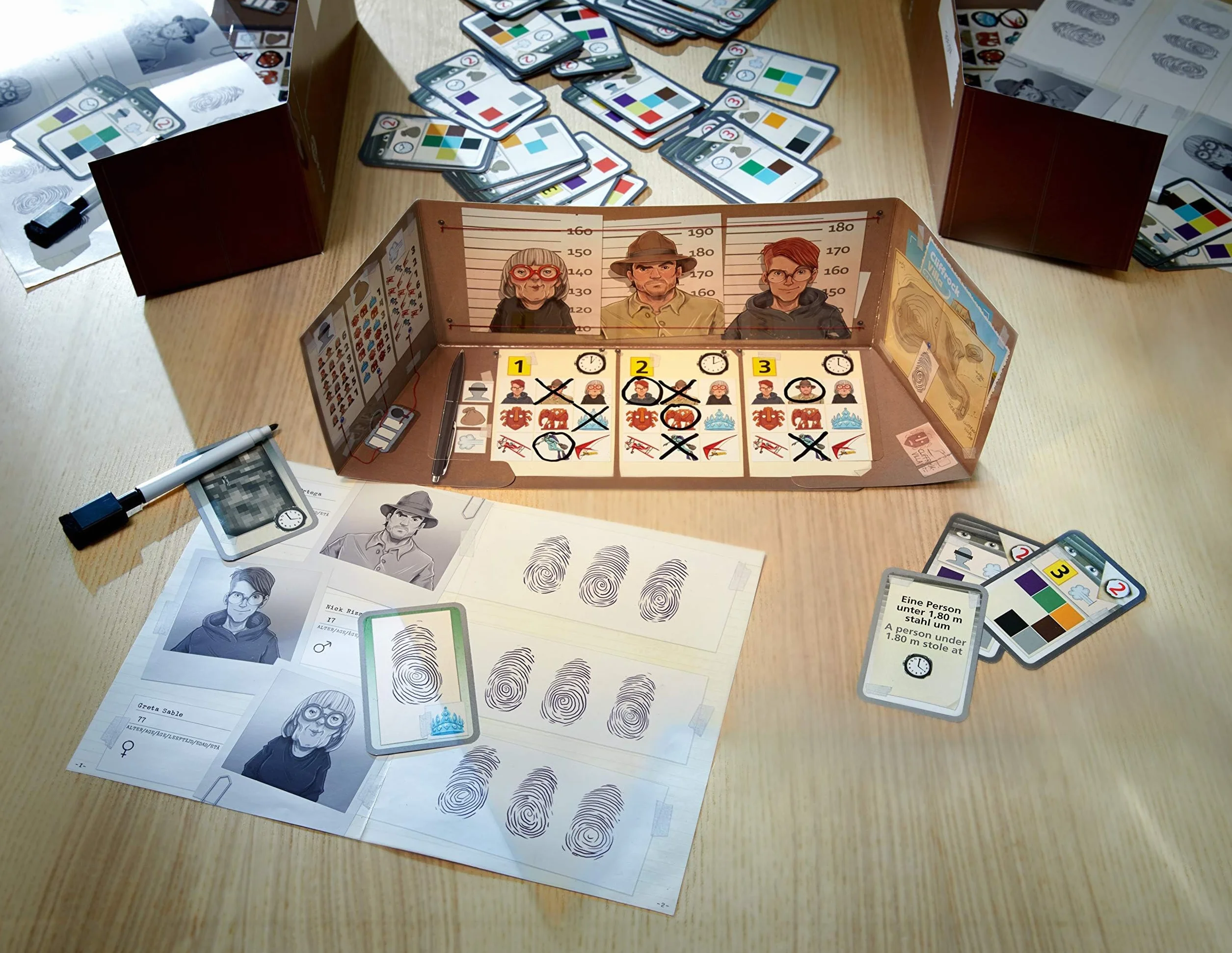 HABA 305543 The Key- Theft in Cliffrock Villa- An investigation game for 1 to 4 clever detectives ages 8 and up- English Instructions (Made in Germany)