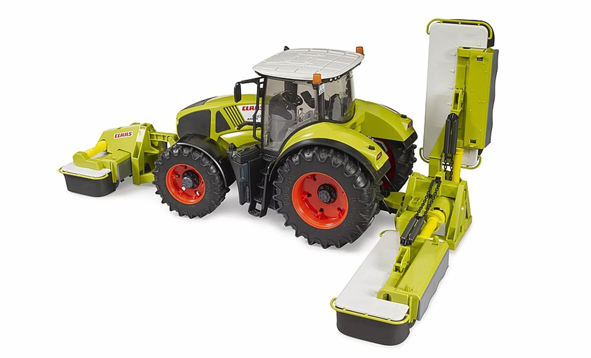 bruder 02218 - Claas Disco 8550 C Plus kosiarka potrójna, przyczepa do ciągnika, kosiarka, gospodarstwo rolne