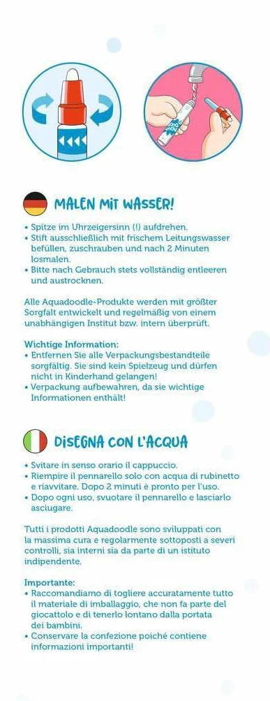 Ravensburger ministeps 4185 Aqua Doodle Zusatzstift - Zubehör für Aqua Doodle-Malsets, fleckenfreies Malen mit Wasser ab 18 Monaten