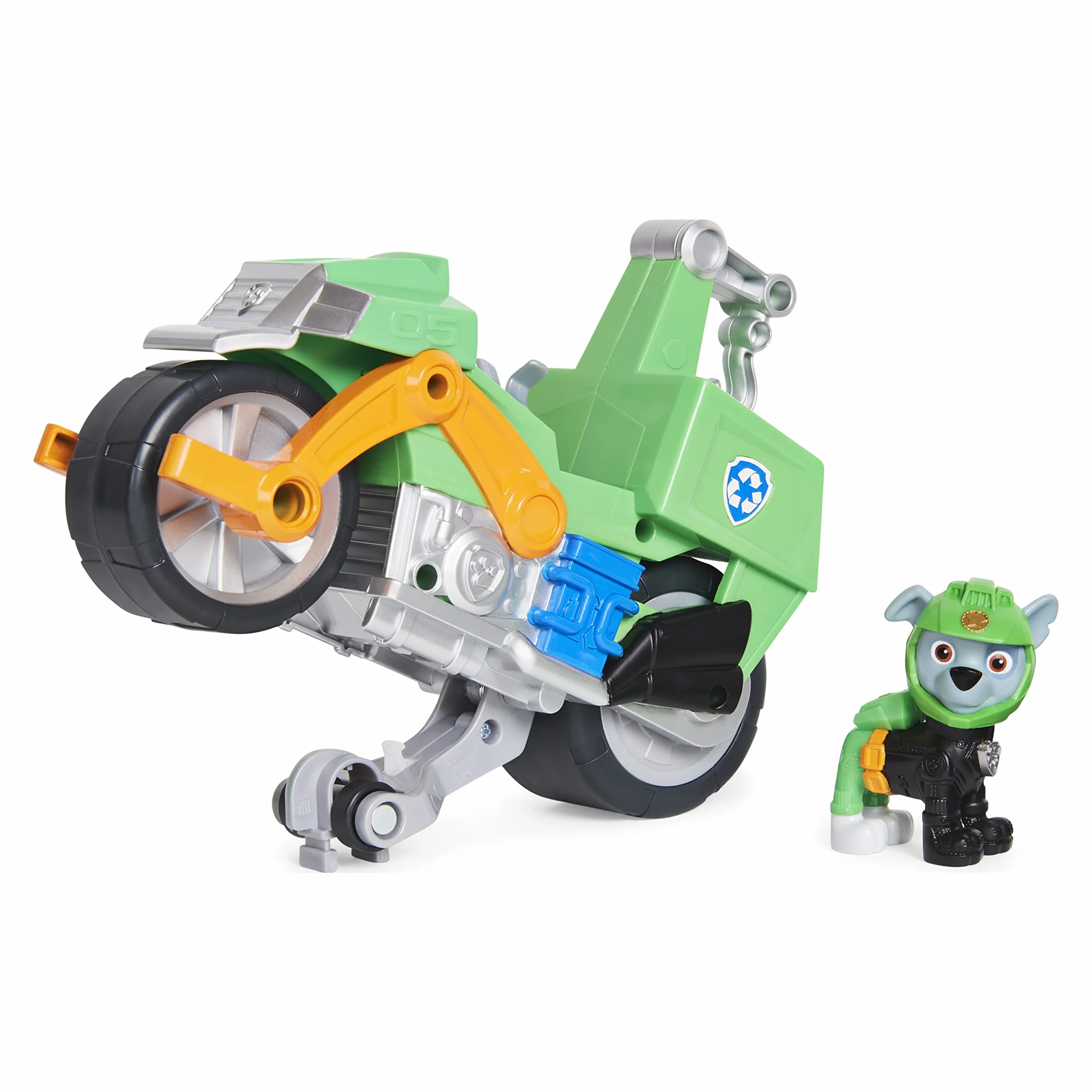 Paw Patrol Rocky Motocykl Zielony