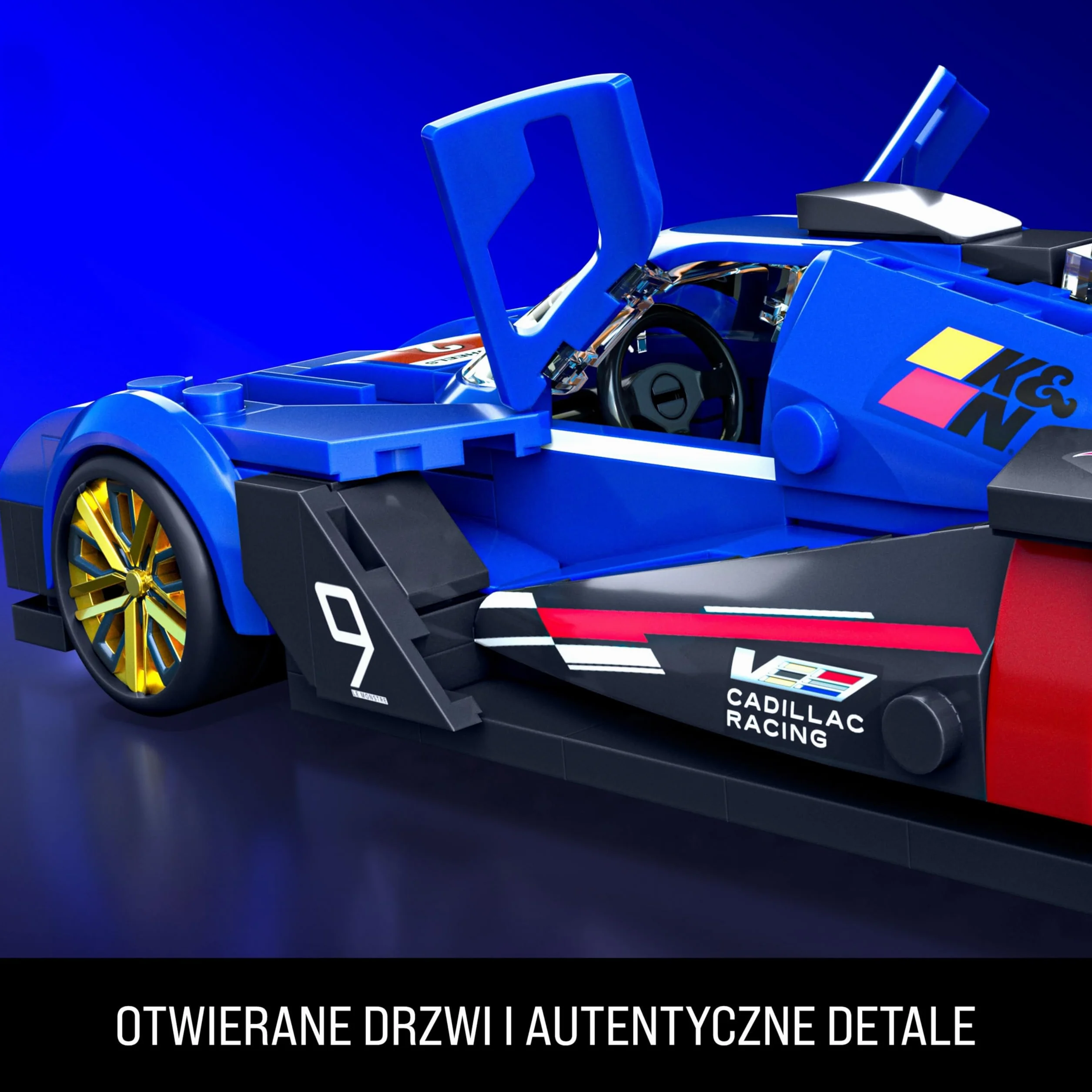 Mattel Brick Shop Hot Wheels Cadillac Project GTP Hypercar Zestaw Konstrukcyjny 236 Elementów JFR89