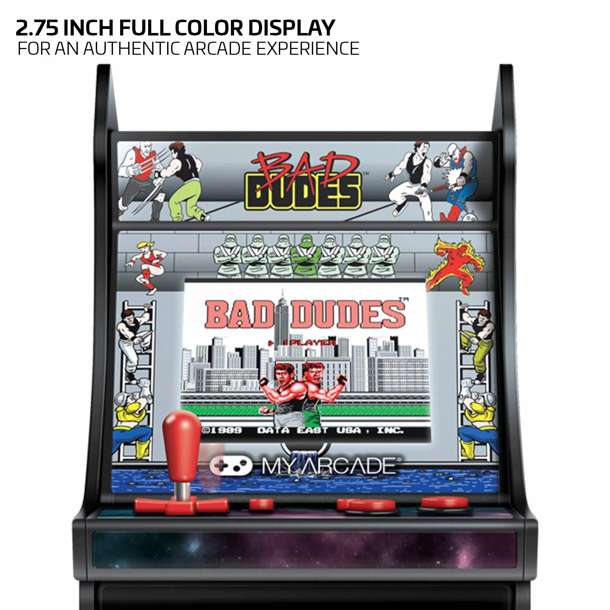 My Arcade DGUNL-3214 Bad Dudes Micro Player Arcade Machine - 6 Inch Collectable