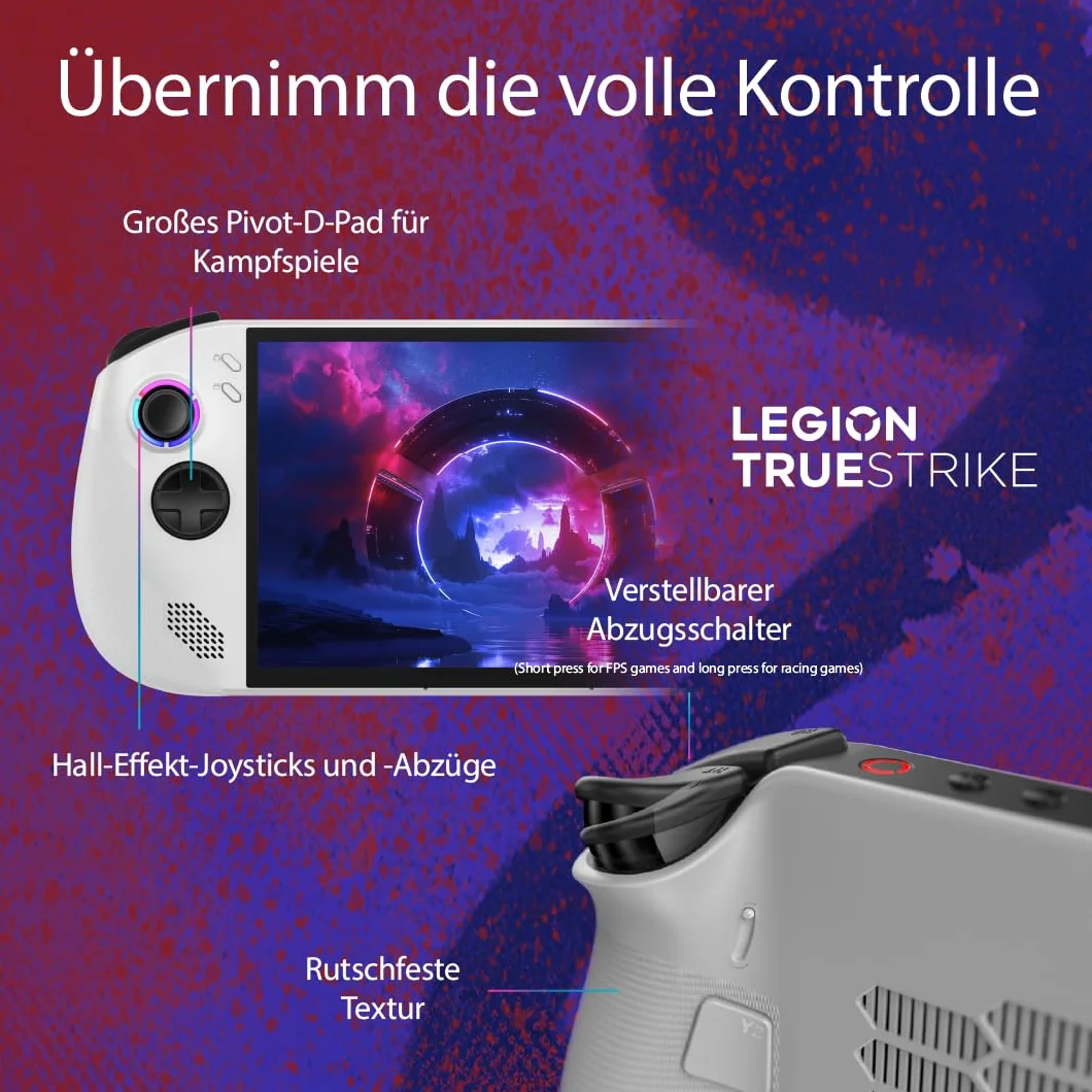 Lenovo Legion Go S konsola do gier, wy?wietlacz WUXGA 8", AMD Ryzen Z2 Go, 32 GB RAM, 1 TB SSD, karta graficzna AMD Radeon | Win11 | kolor bia?y | w zestawie 3 miesi?ce Xbox Game Pass Ultimate [video game]