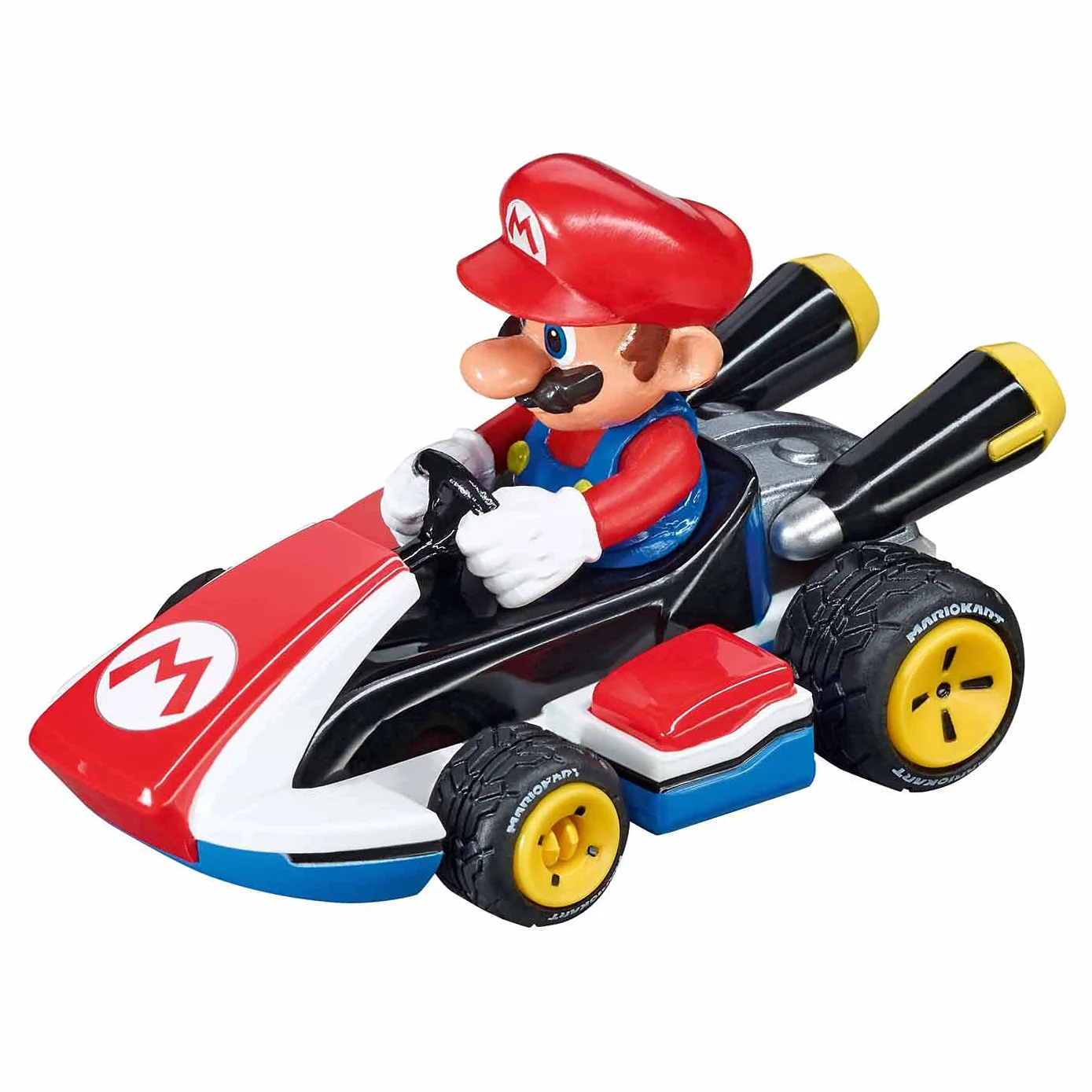 Carrera Go Mario Kart 8 zestaw pełen akcji tor wyścigowy z pętlą 2 wyścigówki Mario i Luigi, turbo, możliwość rozbudowy i elementy dekoracyjne, dla dzieci od 6 lat, długość 4,9 m