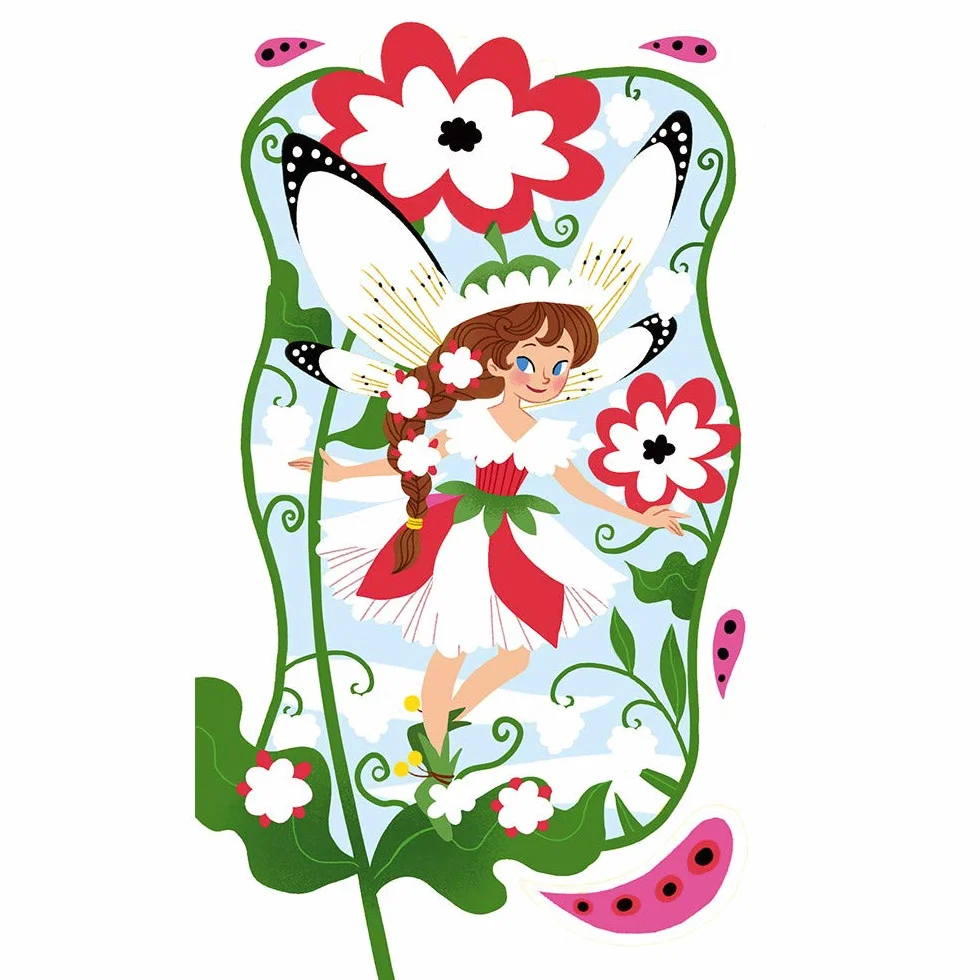 Janod - From 4 years old - Creative Kit - Fairy Glitter - Les Ateliers du Calme - Creative Leisure - Dexterity and Concentration - J07806