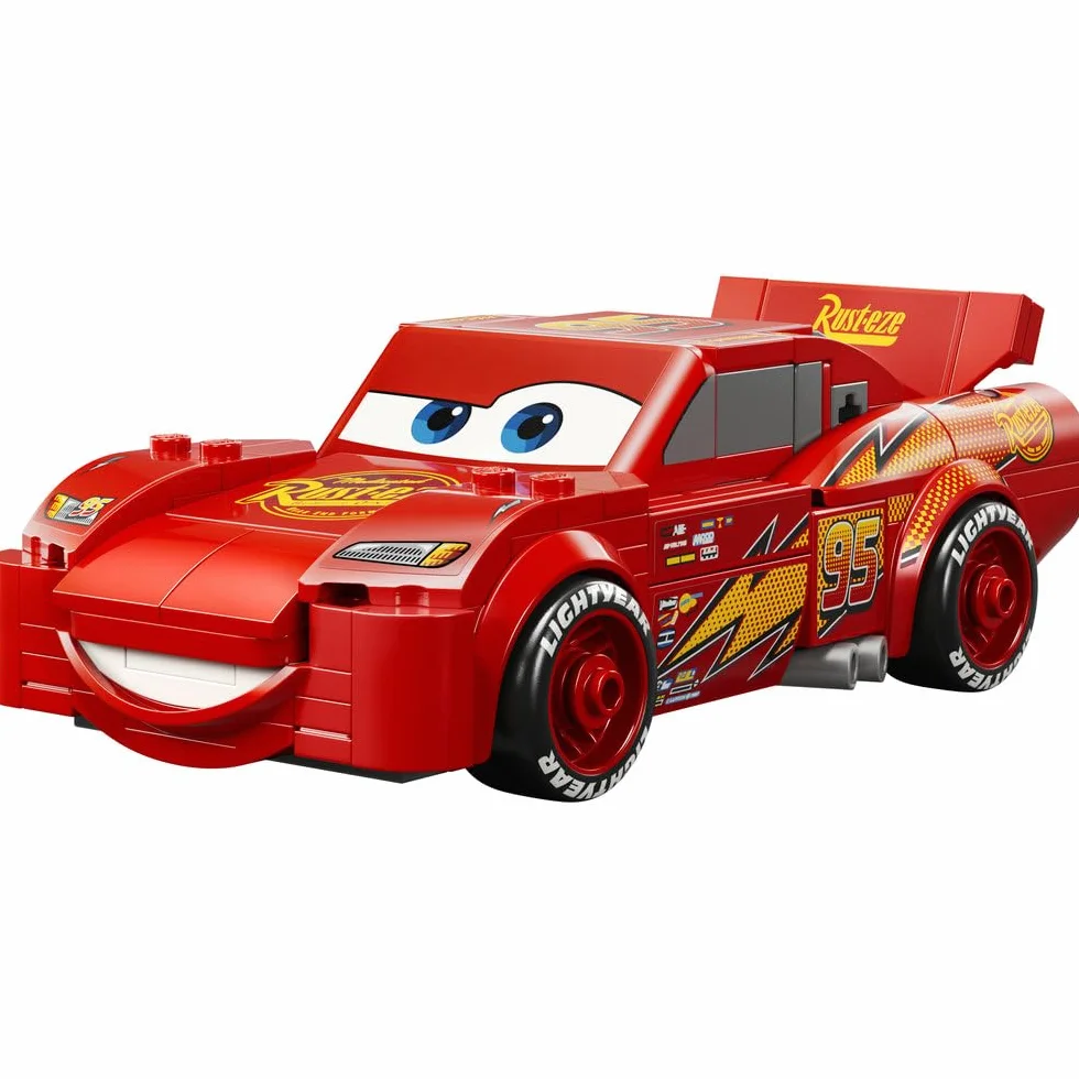 LEGO Speed Champions | Zygzak McQueen, zabawka konstrukcyjna dla chłopca i dziewczynki, samochód do składania dla 9-latka, zestaw z filmu Auta Disney Pixar, pomysł na prezent dla dzieci 77255