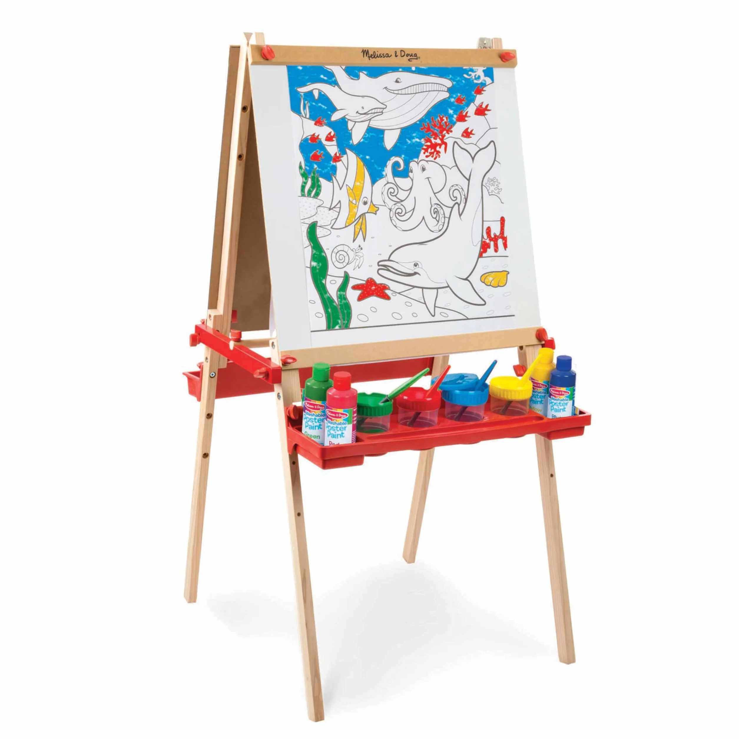 Melissa & Doug Zestaw akcesoriów sztalugowych | Sztuka i rzemiosło | Materiały plastyczne | 3+ | Prezent dla chłopca lub dziewczynki, wielokolorowy