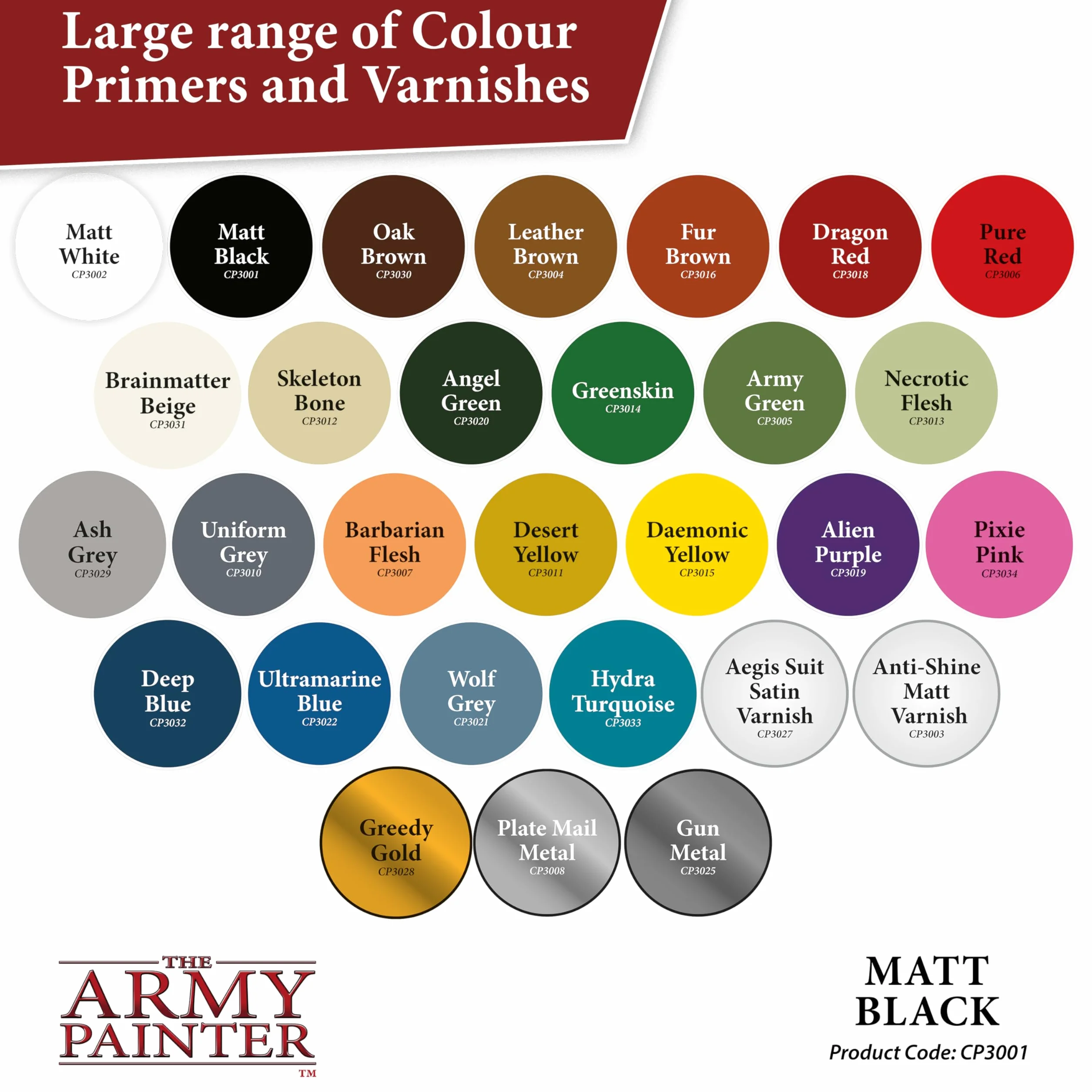 The Army Painter, Colour Primer Matt Black, 400 ml