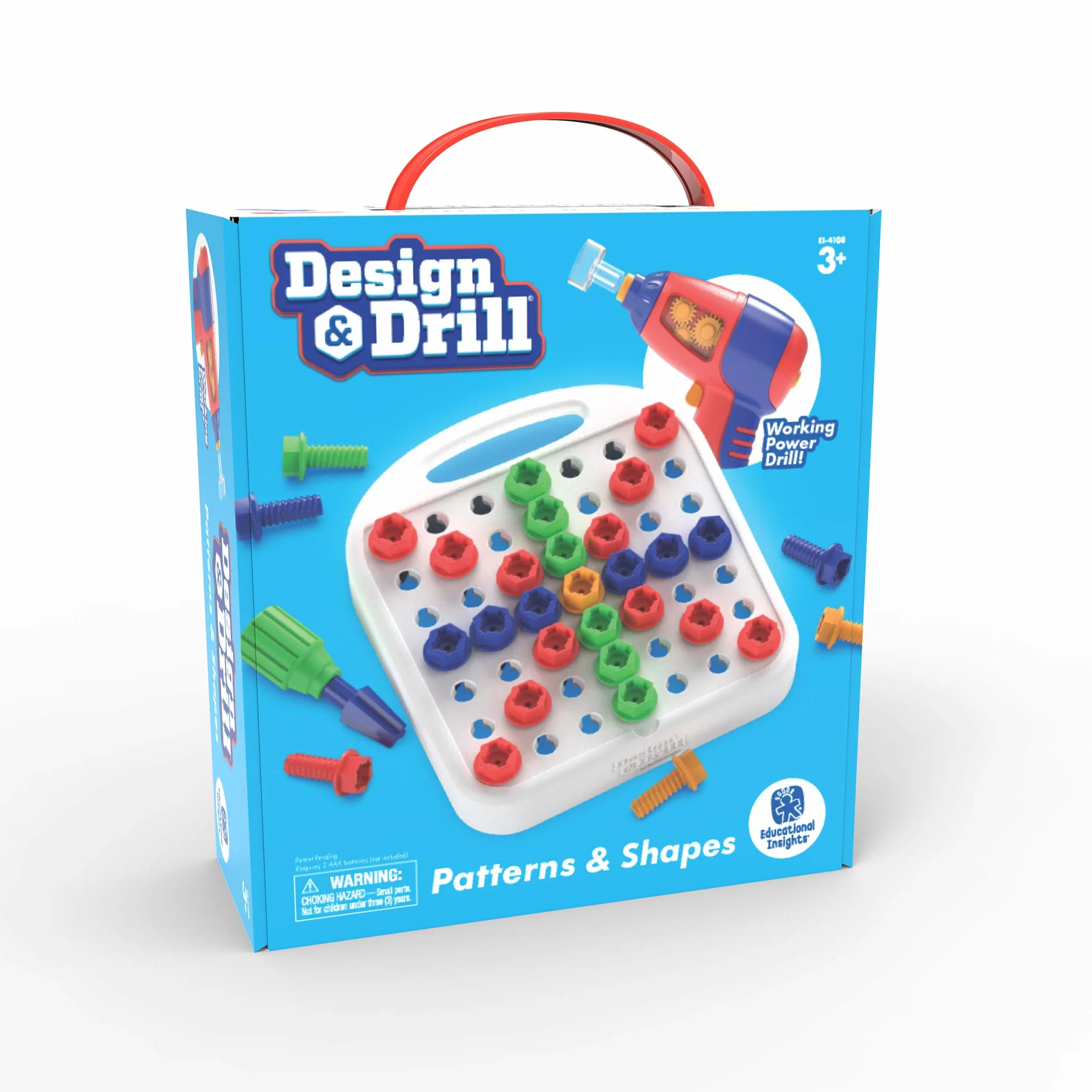 Learning Resources Design & Drill Wzory a Kształty Zabawka 58-Kawałek Grać Zestaw