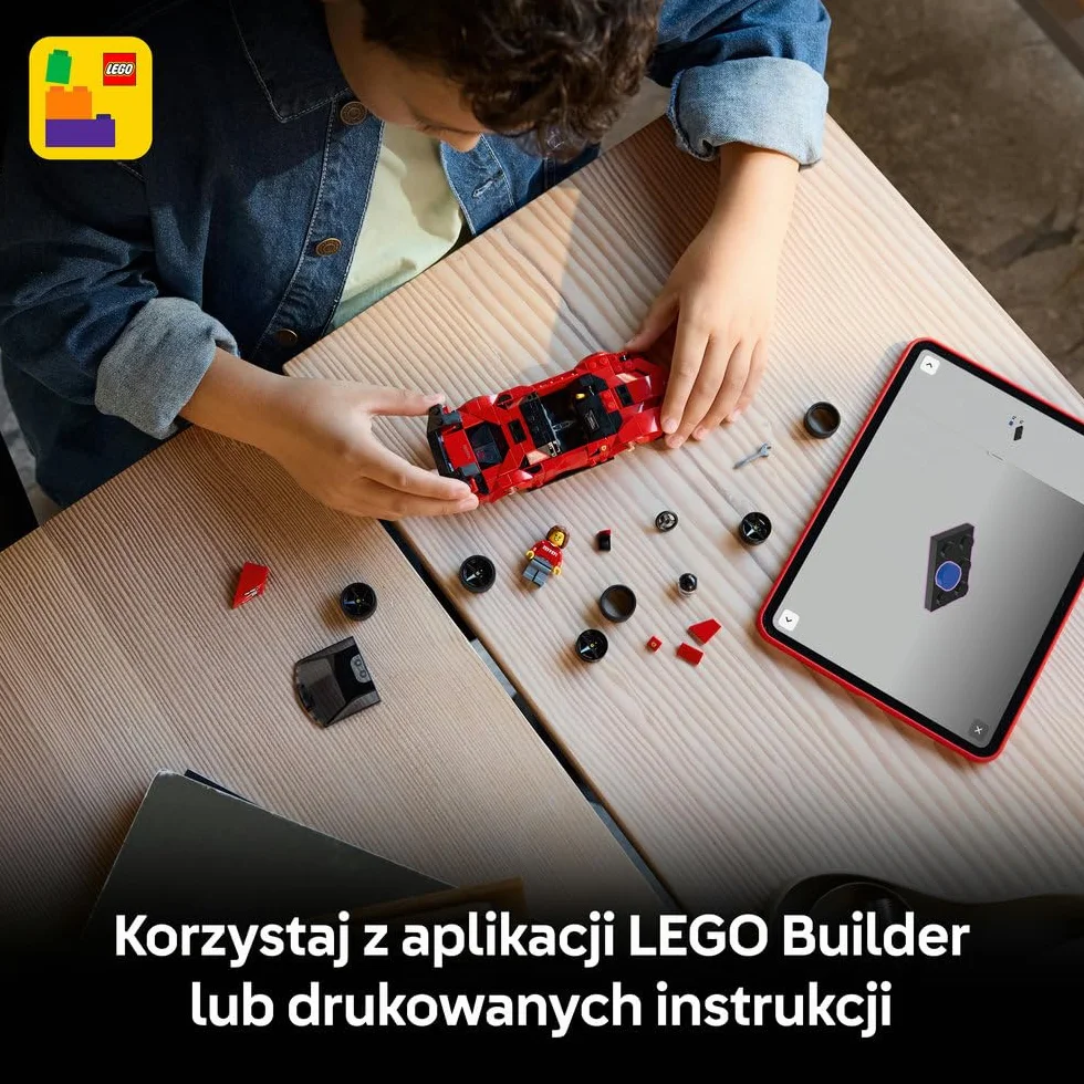 LEGO Speed Champions Samochód sportowy Ferrari SF90 XX Stradale, zabawka konstrukcyjna dla dzieci w wieku od 9 lat, pomysł na prezent dla chłopców, dziewczynek i miłośników samochodów 77254