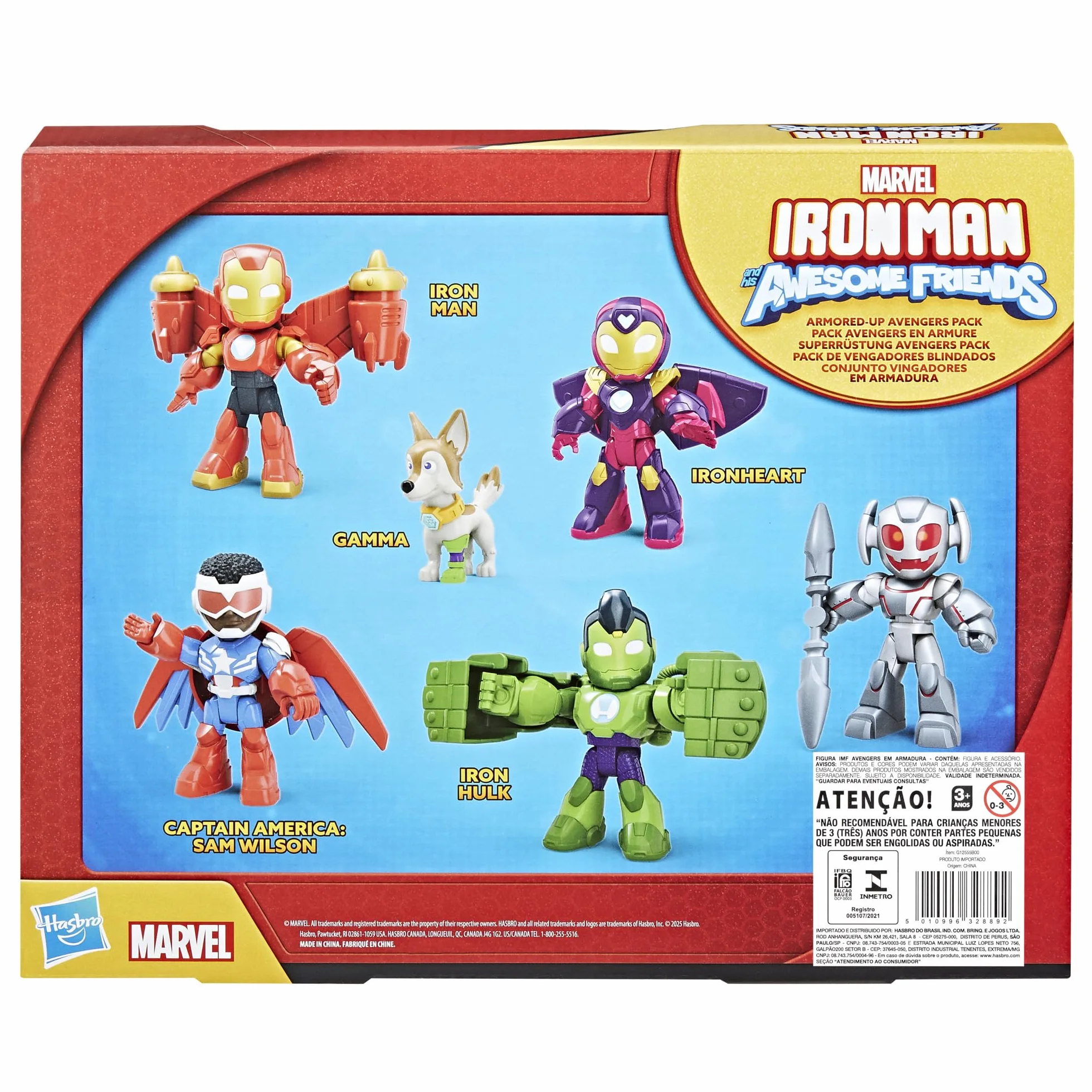 Zestaw figurek Avengers w pełnej zbroi z serialu "Iron Man and his Awesome Friends" Marvela