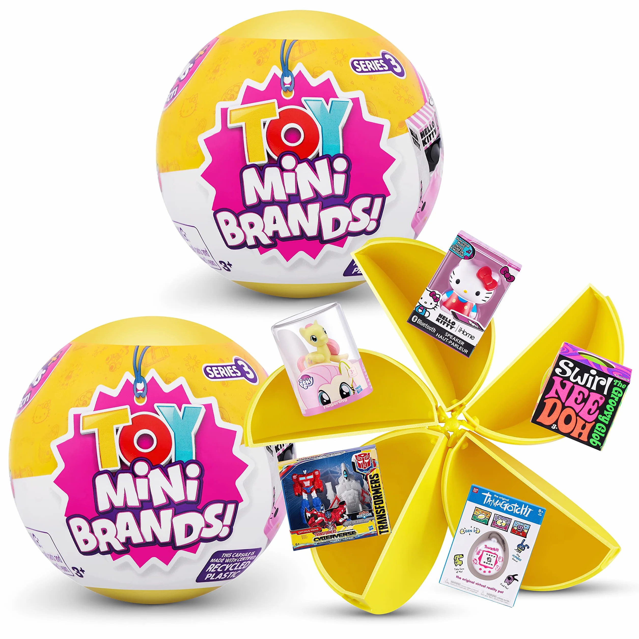 5 niespodzianka zabawka Mini Brands seria 3 tajemnicza kapsuła prawdziwe miniaturowe marki kolekcjonerska zabawka (2 sztuki)