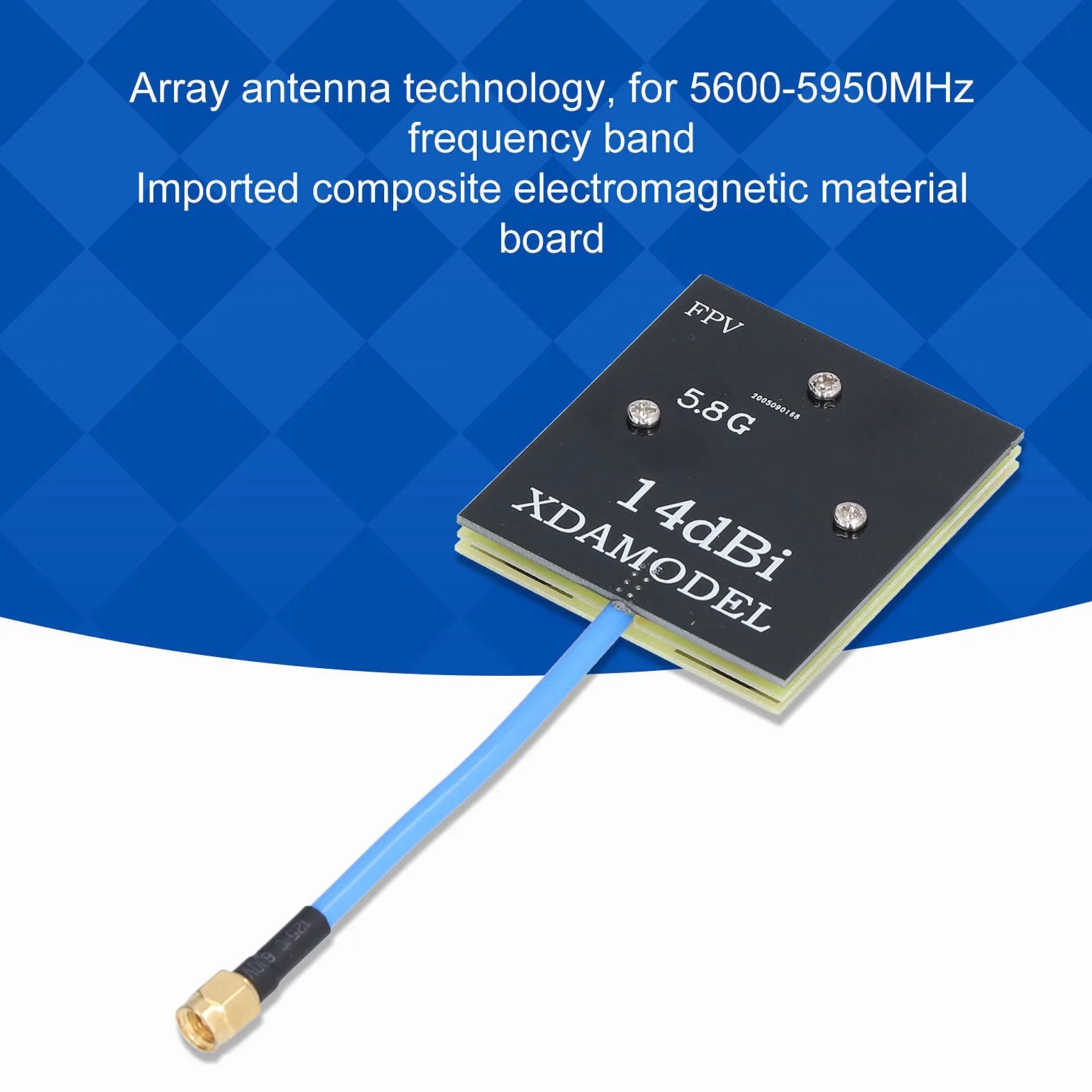 Panel anteny kierunkowej Lekka antena płytowa o wysokim wzmocnieniu System FPV 5,8 Ghz 14dBi Antena panelowa SMA 2,4 GHz