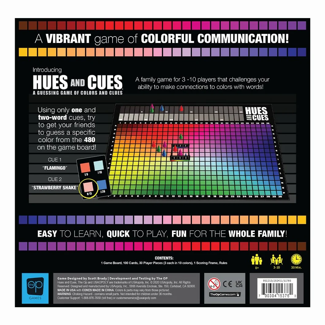 Usaopoly Hues And Cues Gra Planszowa, Wielokolorowy, od 8 lat